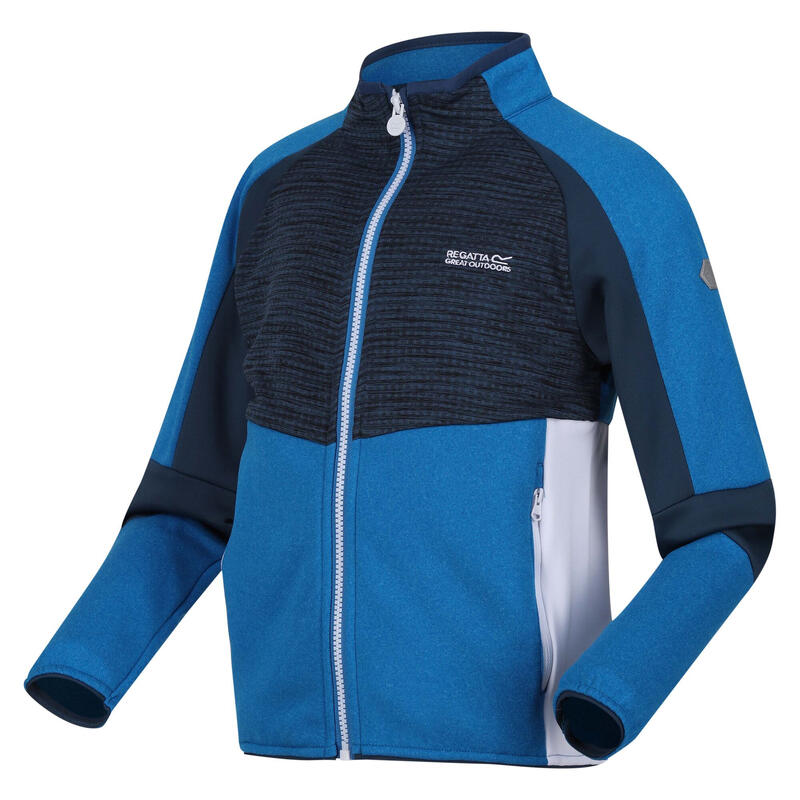 Kinder/Kinder Oberon VII Marl Full Zip Fleecejack (Indigoblauw/Blauwvleugel)