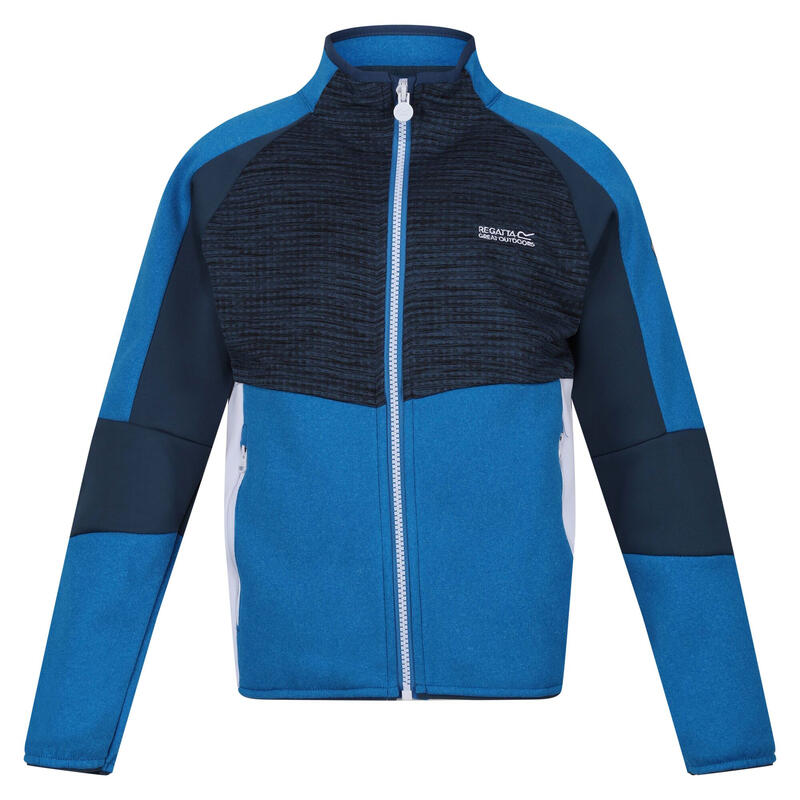 Kinder/Kinder Oberon VII Marl Full Zip Fleecejack (Indigoblauw/Blauwvleugel)