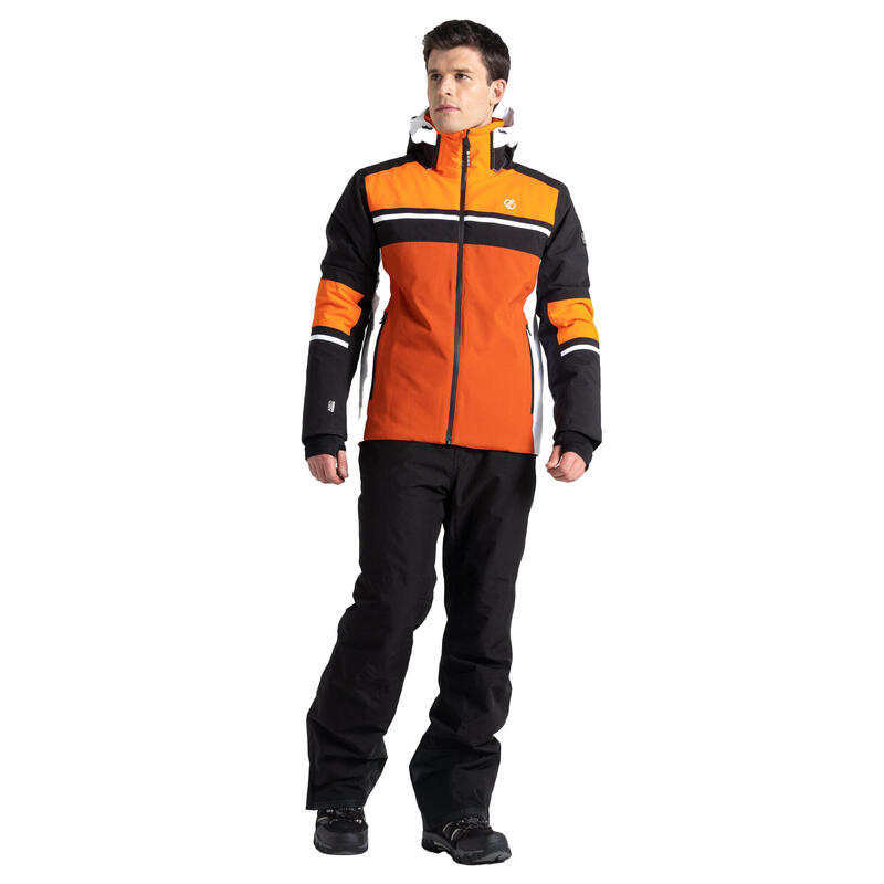 Heren Amplitude Ski jas (Zwart/Puffins Oranje)