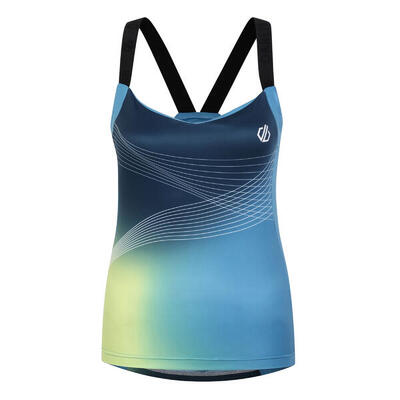 Dames ombre aep fietsvest top (niagara blauw)