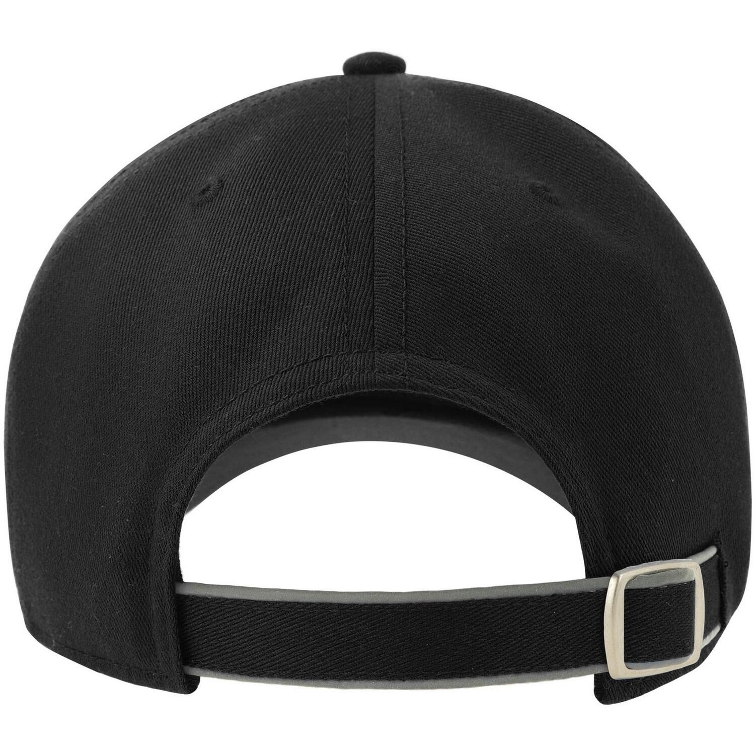 Unisex Adult Reflective 5 Panel Baseball Cap (Black) 2/3
