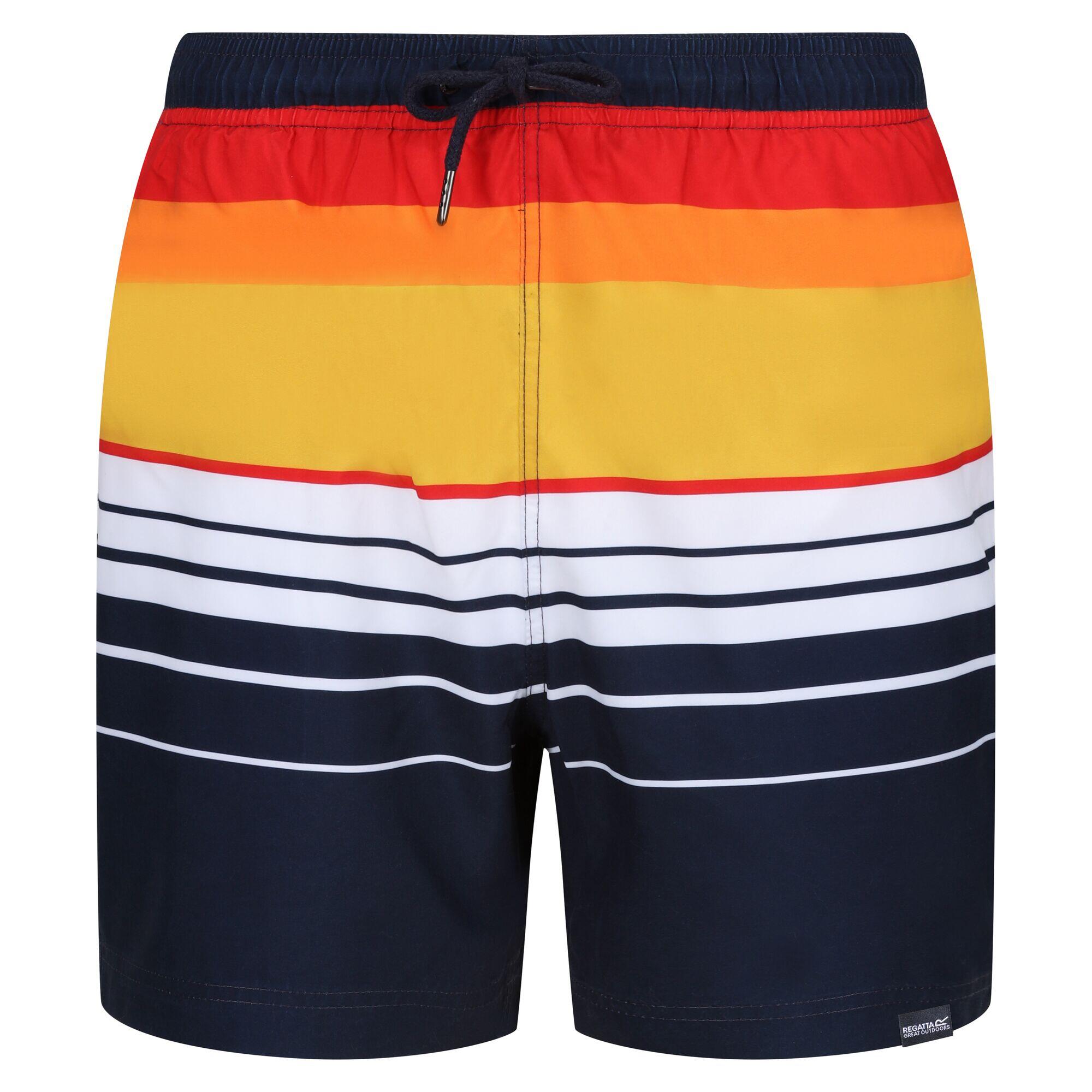 Men's LORAS swim shorts (Navy blue / Orange)