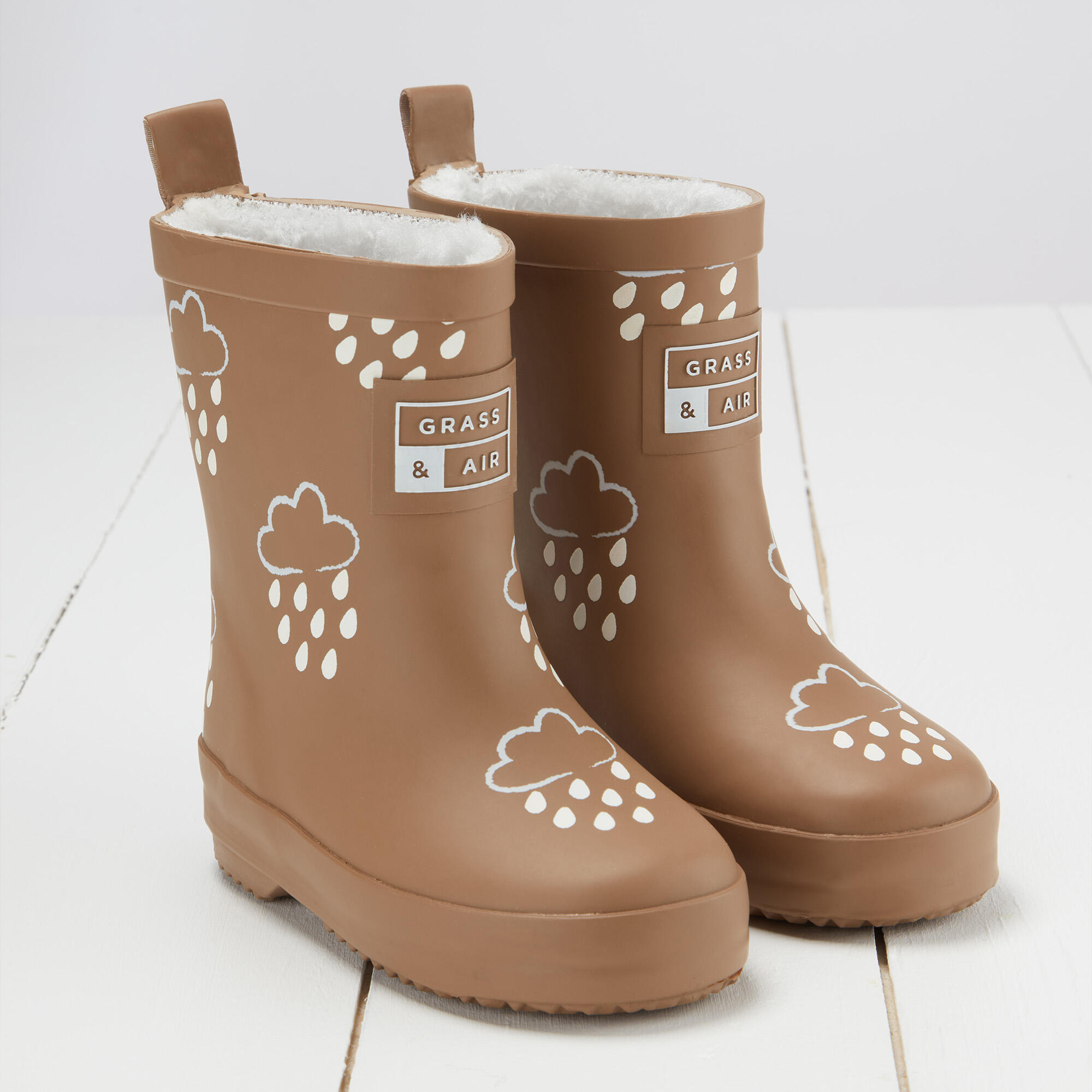 Little Kids Fudge Brown Colour Changing Kids Wellies