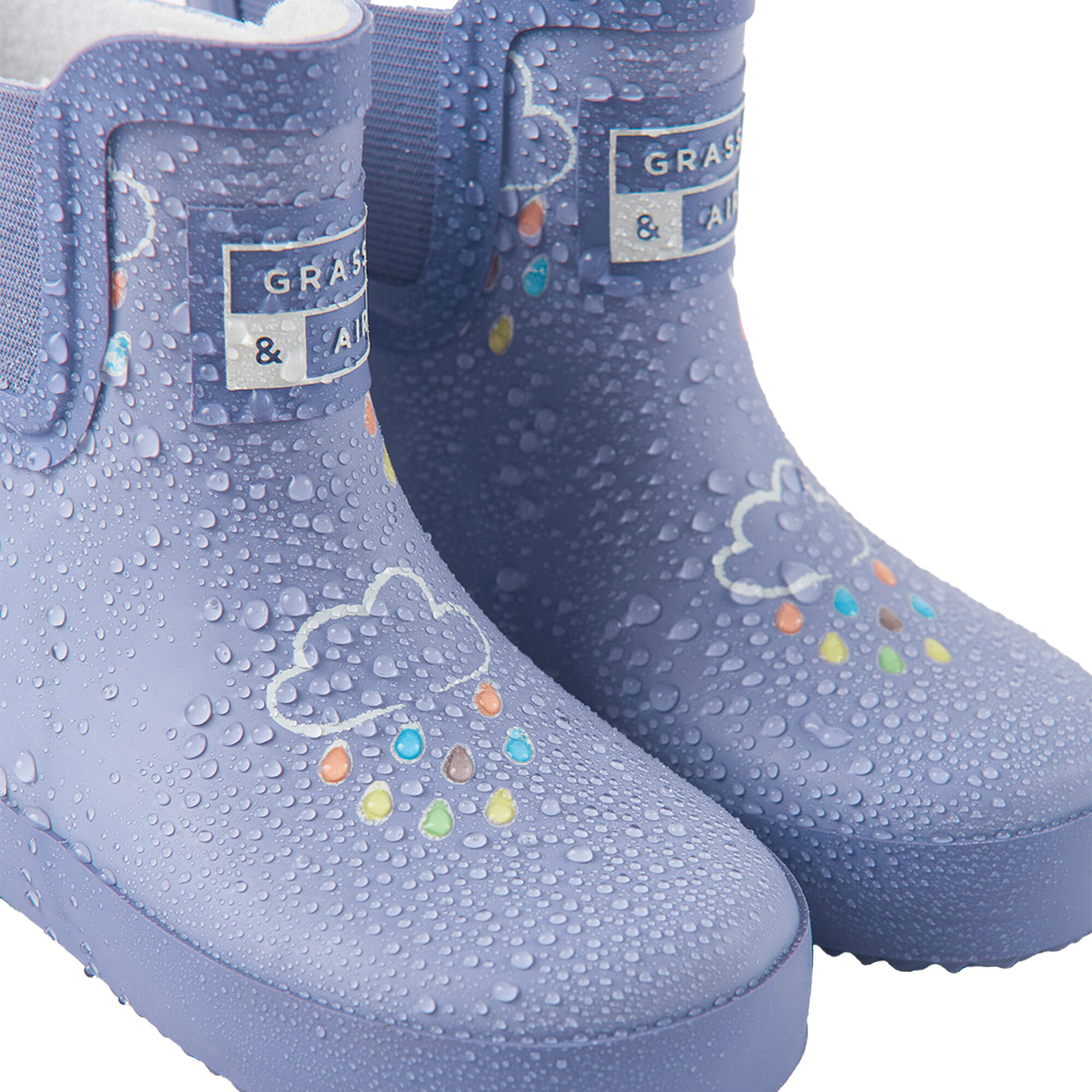Lavender Short Colour-Changing Kids Wellies