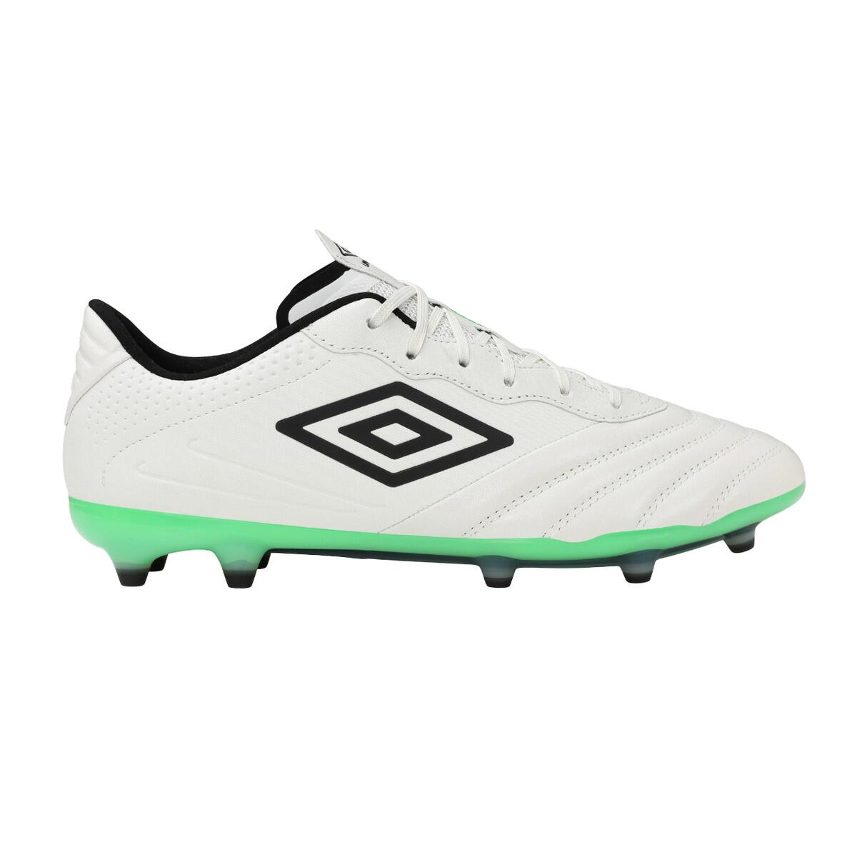 Mens Tocco III Pro Fg Leather Football Boots (White/Black/Andean Toucan) 3/4