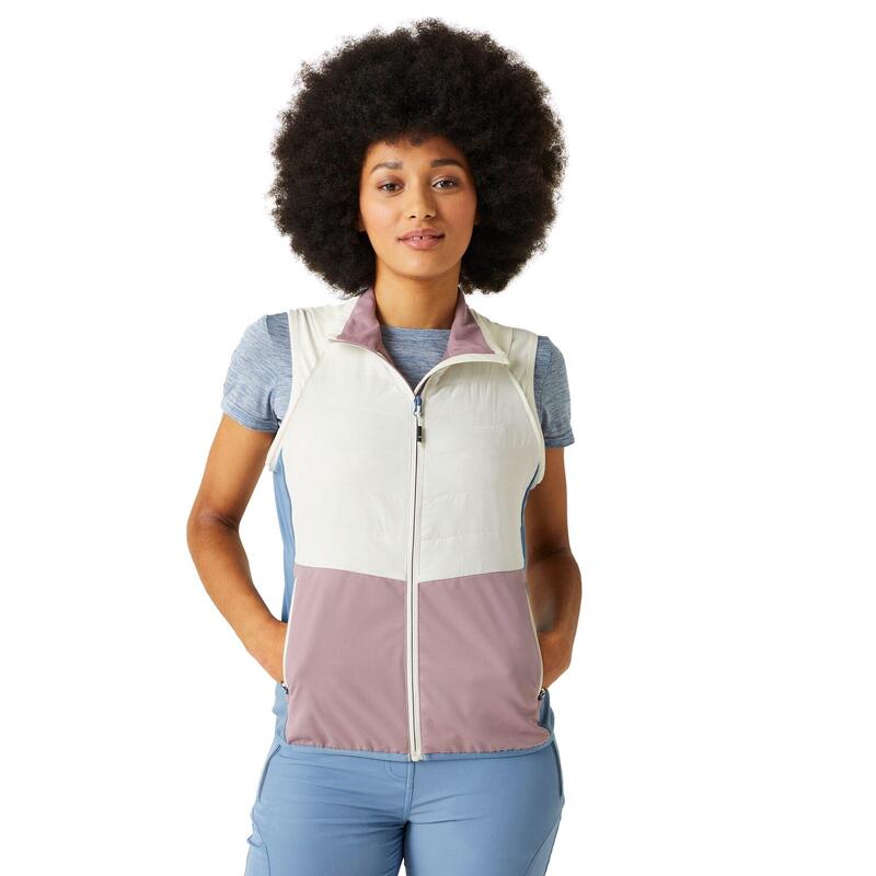 Veste hybride STEREN Femme (Blanc / Bleu chiné)