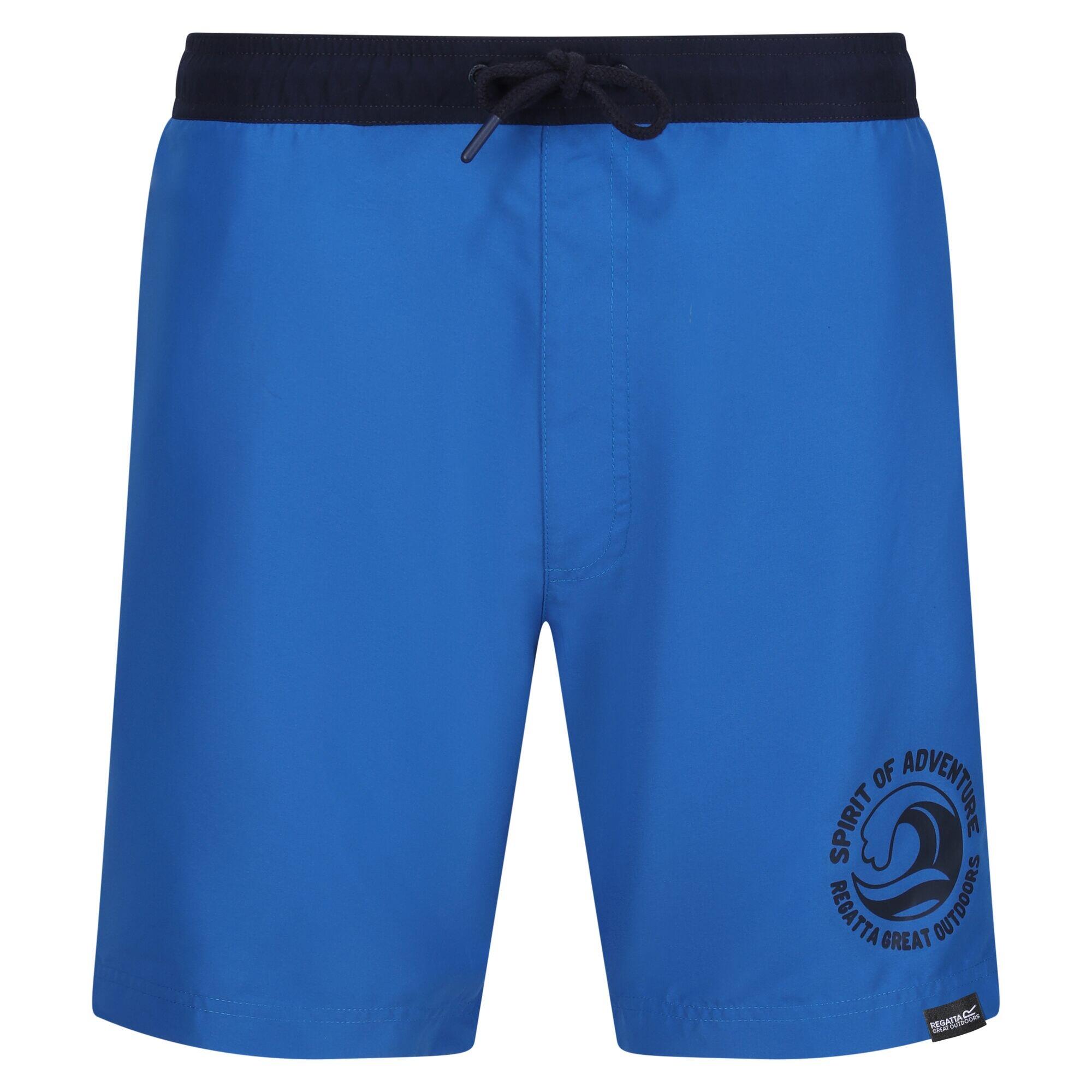 REGATTA Mens Bentham Swim Shorts (Oxford Blue/Navy)