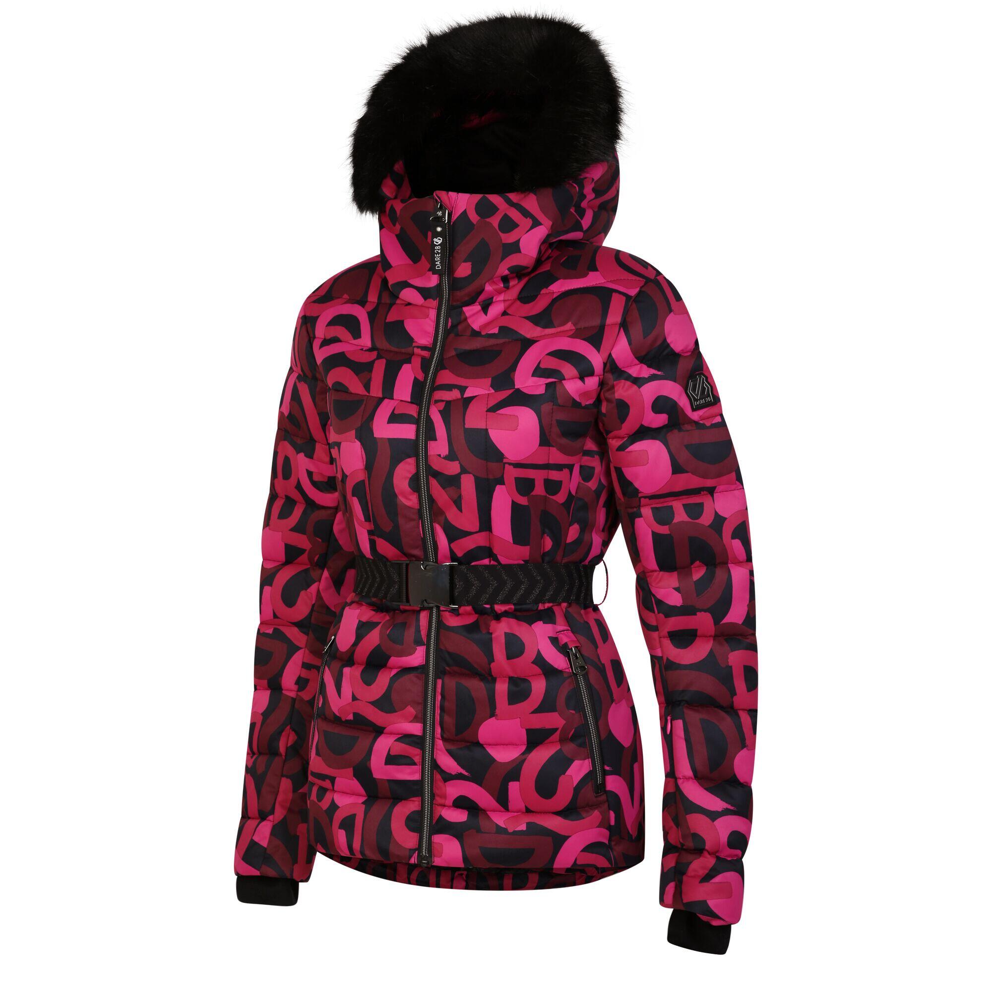 Womens/Ladies Crevasse Ski Jacket (Pure Pink) 3/5