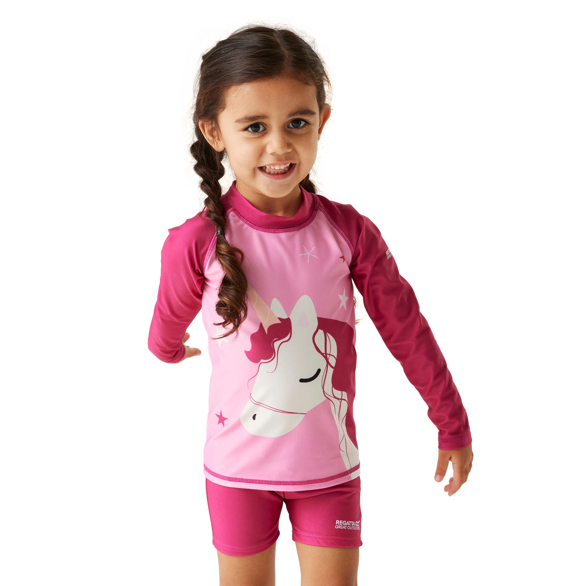 "Luna The Unicorn" Hautausschlagschutz für Kinder Süßes Rosa 2/5