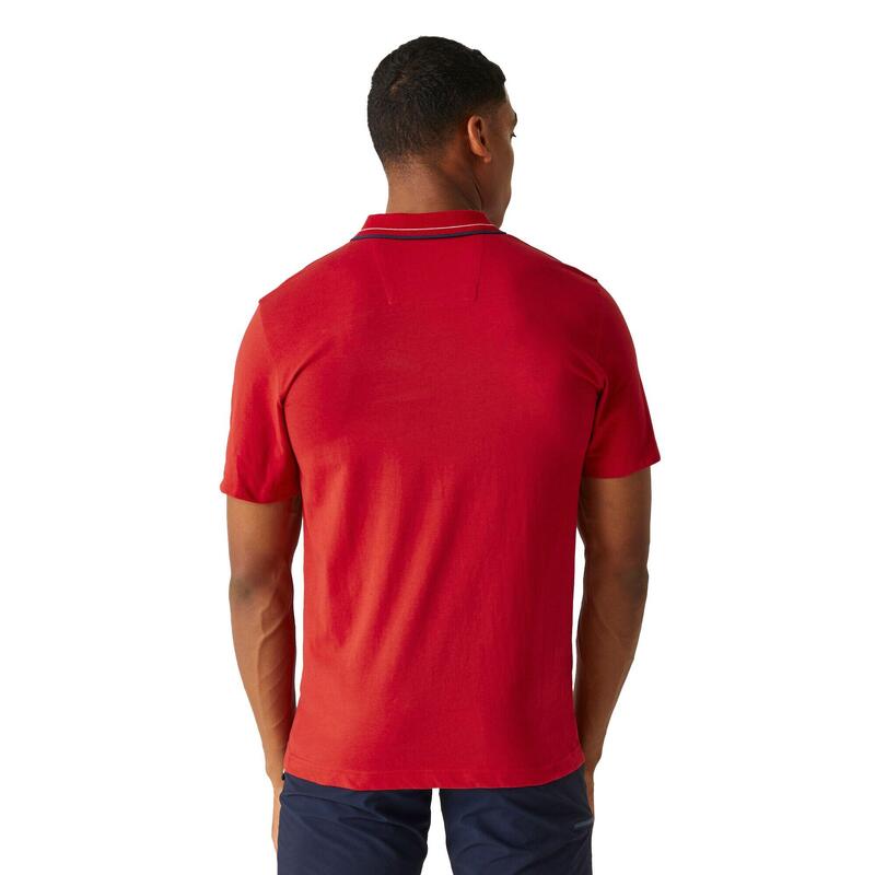 Heren Forley Poloshirt (Gevaar Rood)