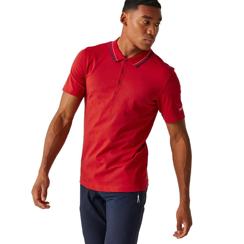 Heren Forley Poloshirt (Gevaar Rood)