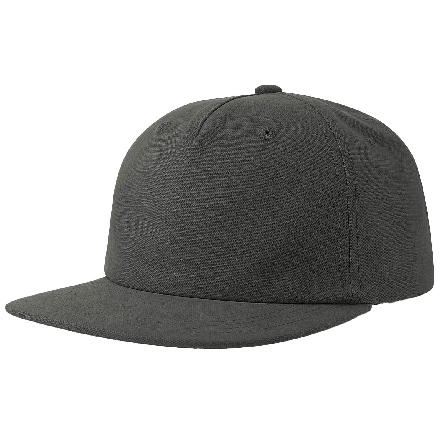 Unisex Adult Cruz 5 Panel Snapback Cap (Dark Grey) 4/4