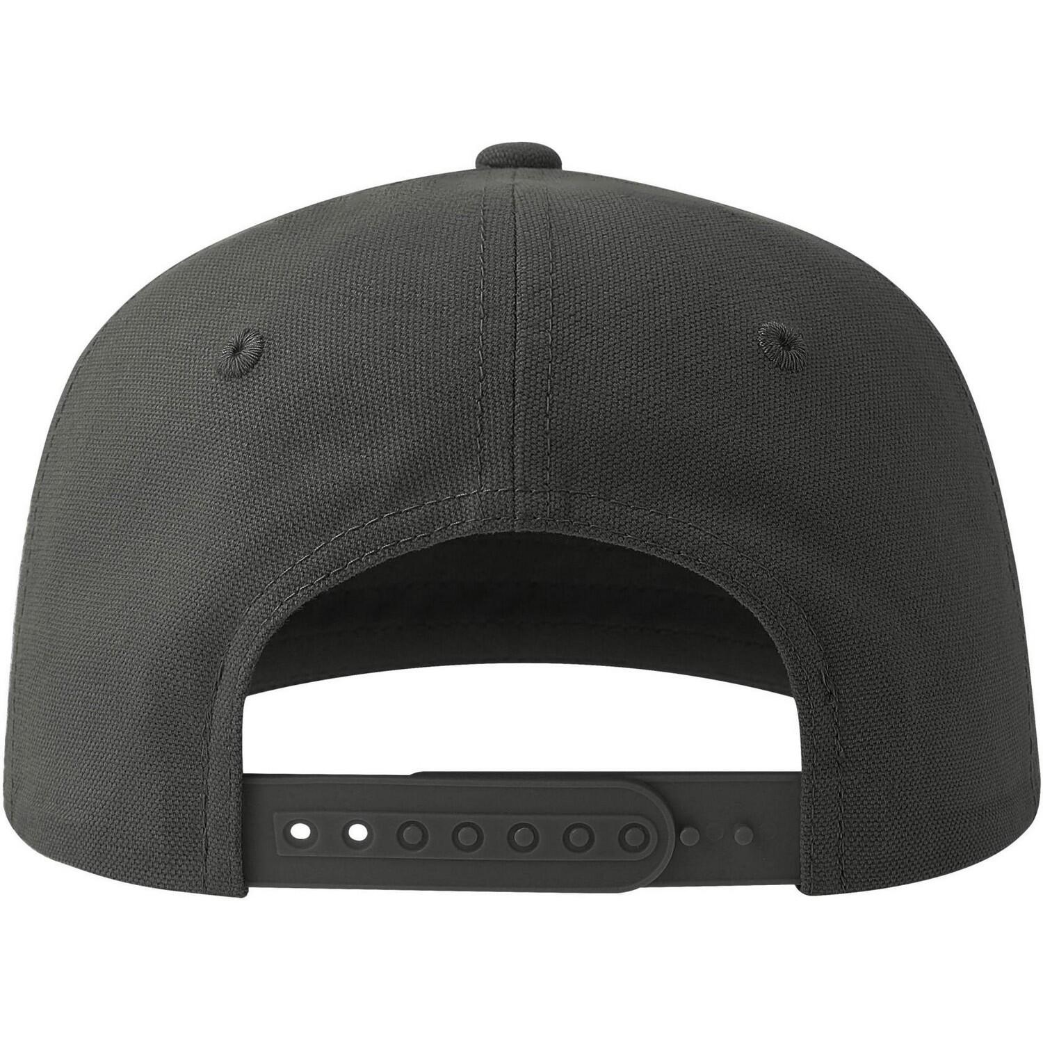 Unisex Adult Cruz 5 Panel Snapback Cap (Dark Grey) 2/4