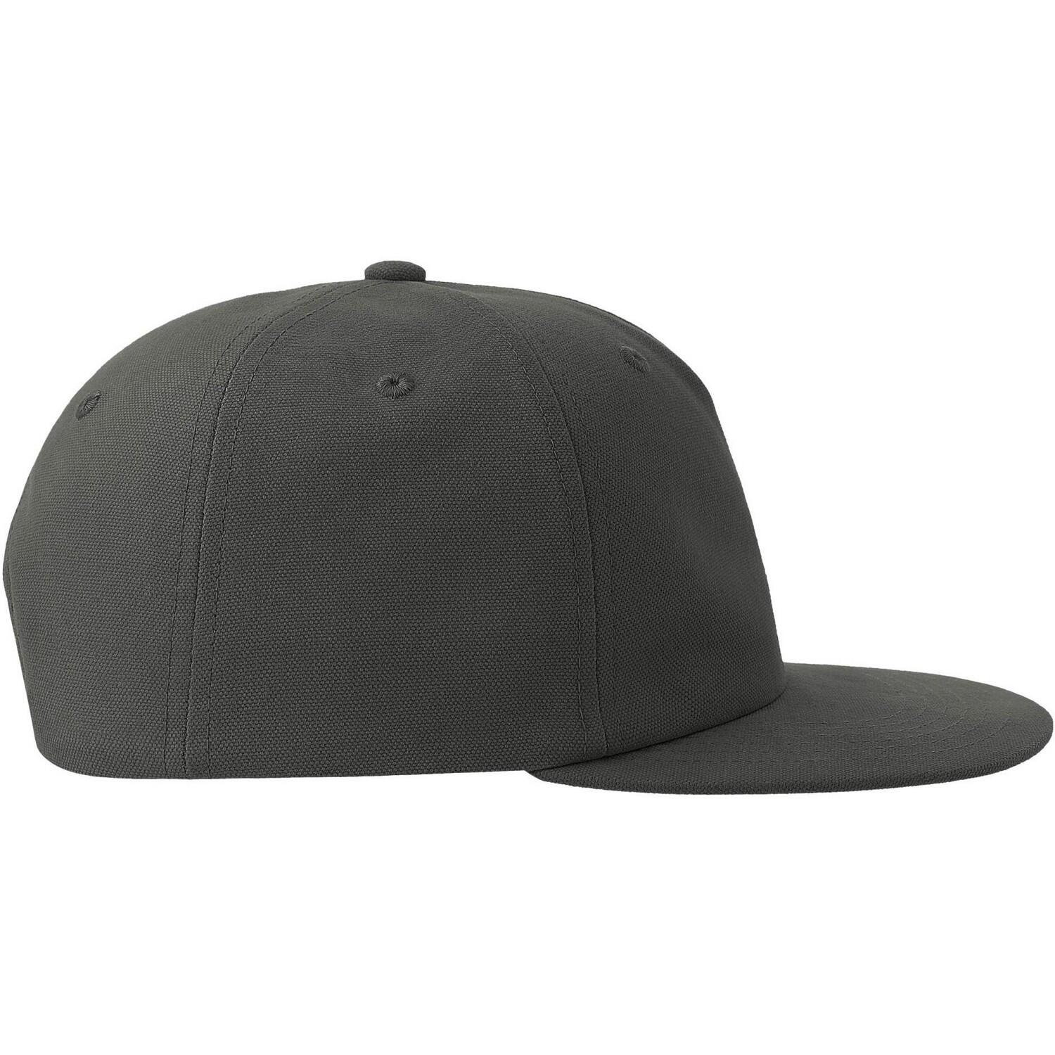 Unisex Adult Cruz 5 Panel Snapback Cap (Dark Grey) 3/4