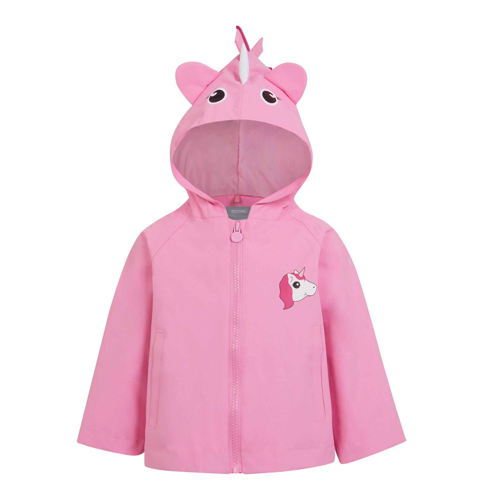 Children's waterproof jacket (Pink)