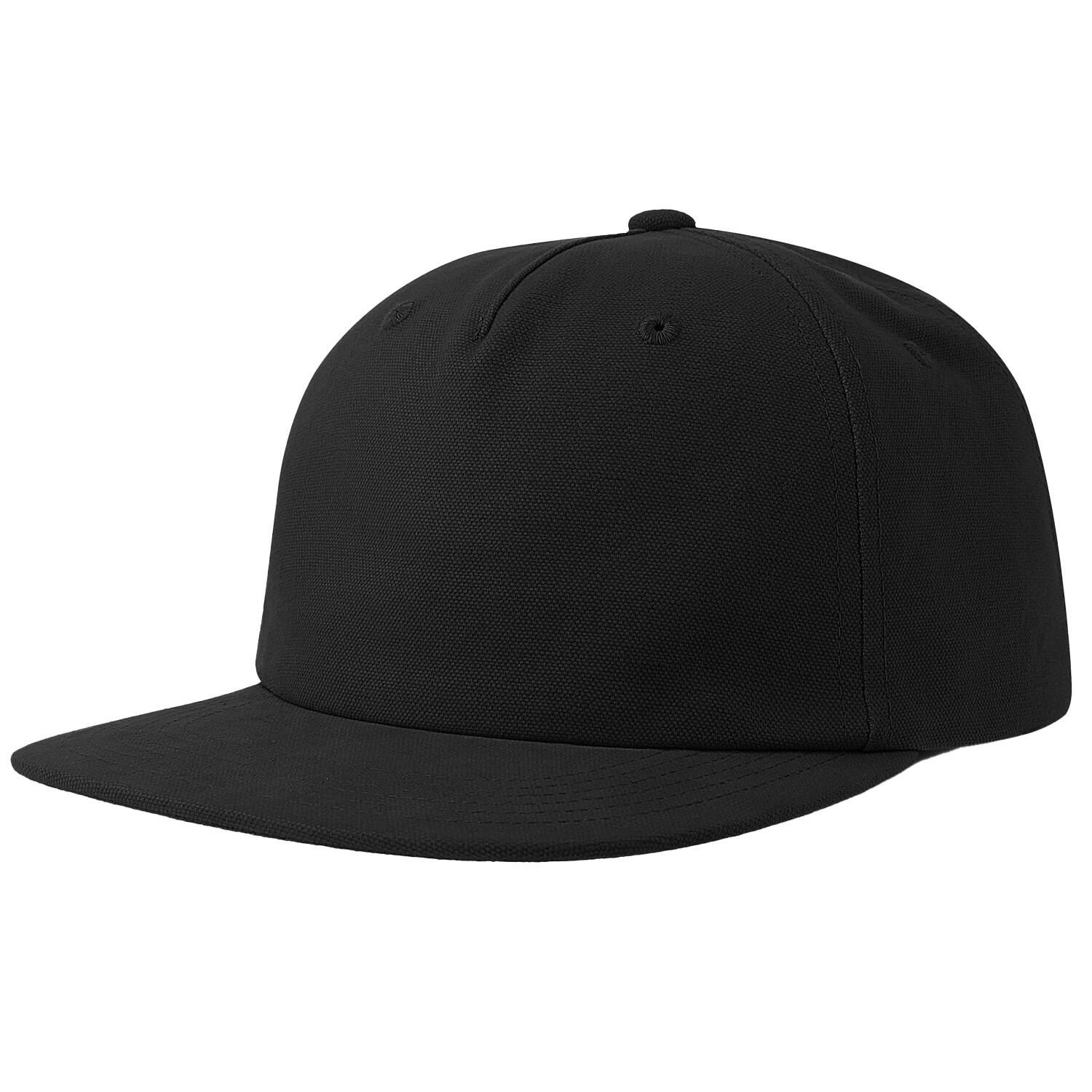 Unisex Adult Cruz 5 Panel Snapback Cap (Black) 4/4