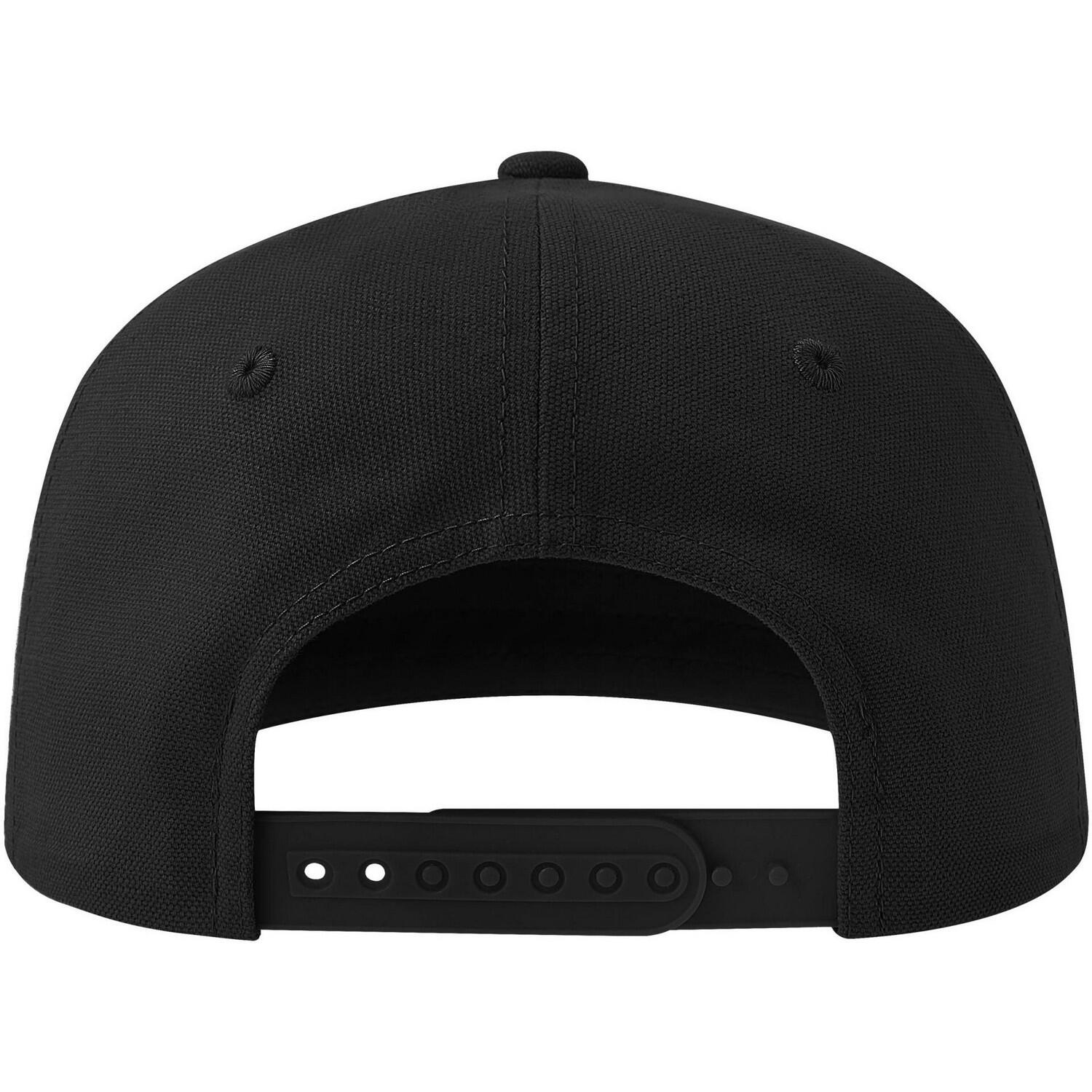 Unisex Adult Cruz 5 Panel Snapback Cap (Black) 2/4
