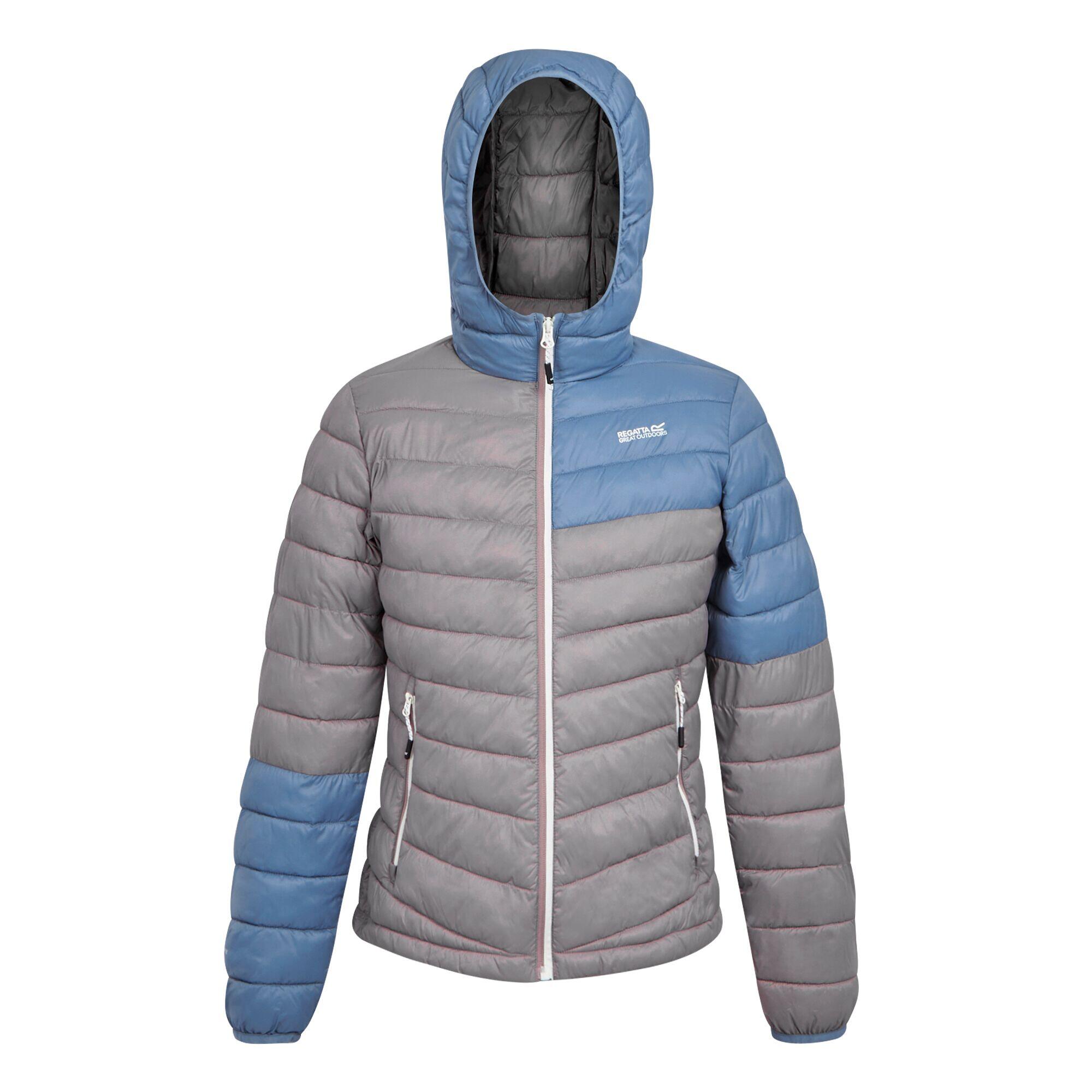 REGATTA Womens/Ladies Hillpack II Hooded Padded Jacket (Heather/Coronet Blue)