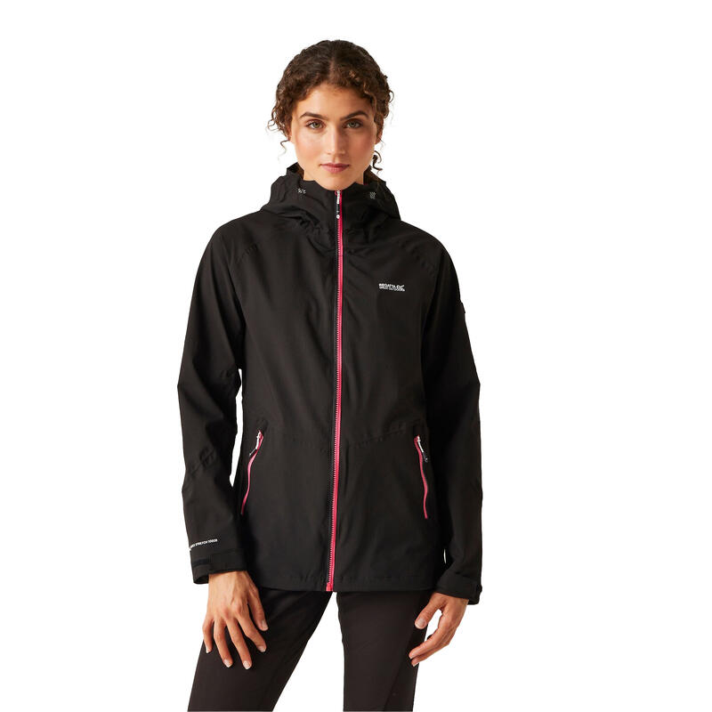 Veste imperméable RADDICK Femme (Noir / Rose fluo)