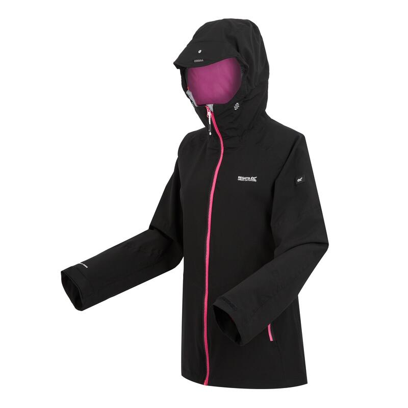 Veste imperméable RADDICK Femme (Noir / Rose fluo)