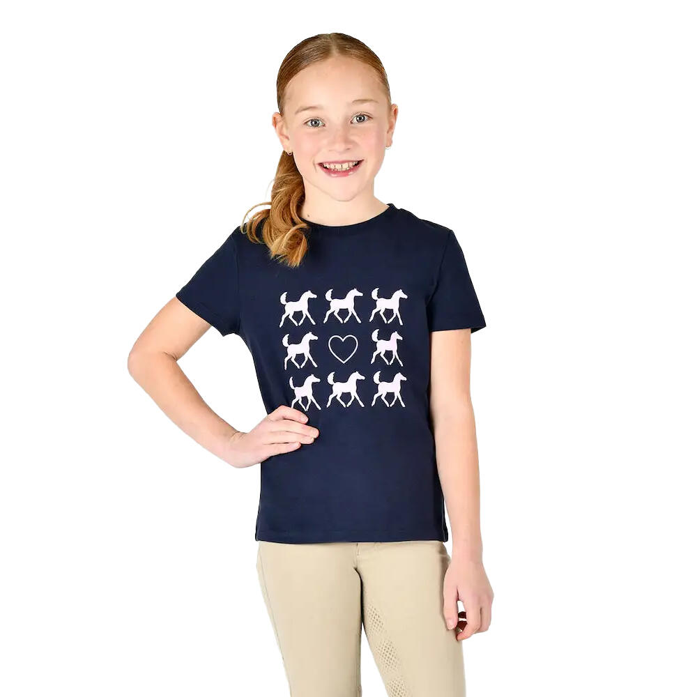 Girl's TILLY T-shirt (Dark navy)