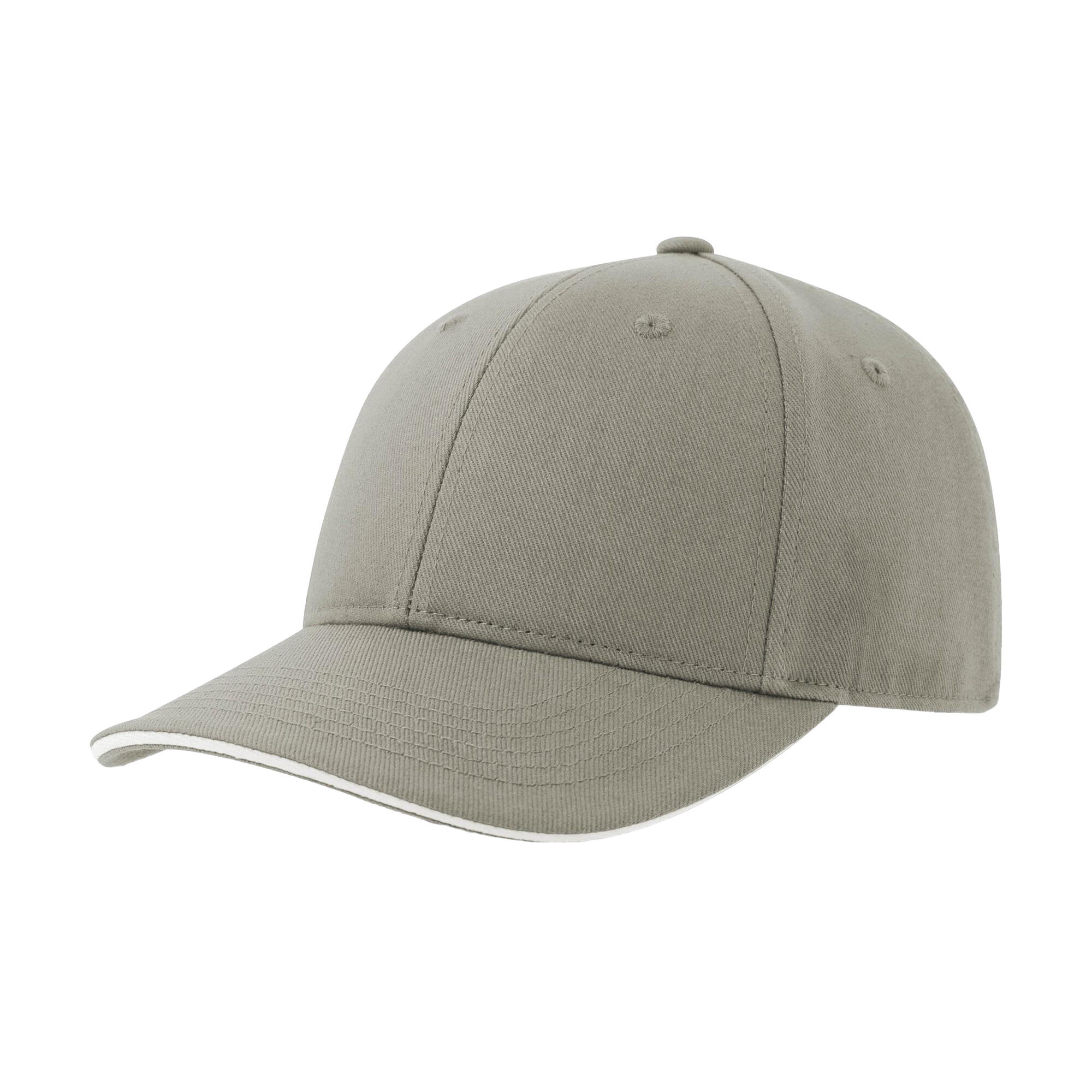 ATLANTIS Unisex Adult Liberty Sandwich 6 Panel Cap (Grey/White)