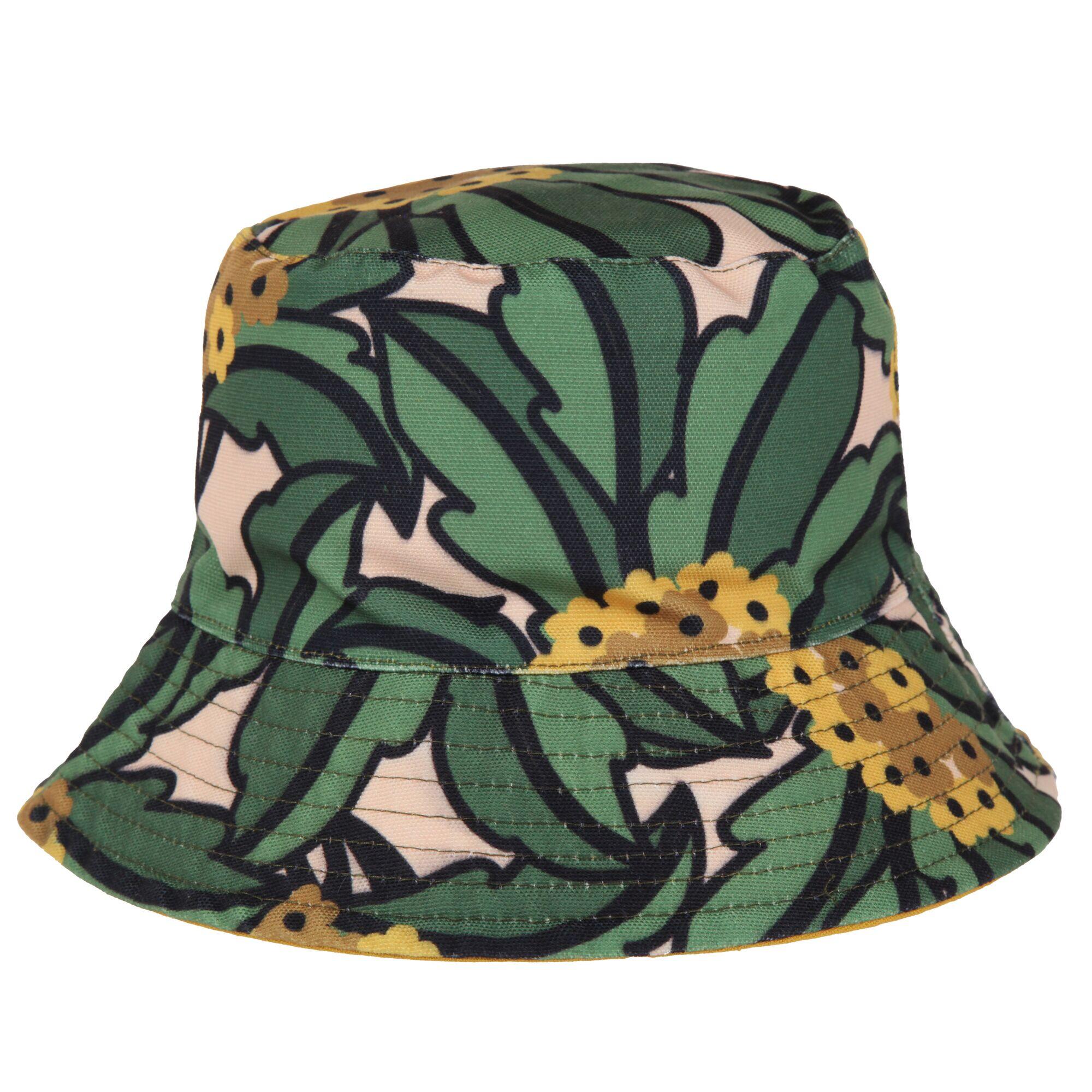 REGATTA Orla Tropical Reversible Bucket Hat (Green)