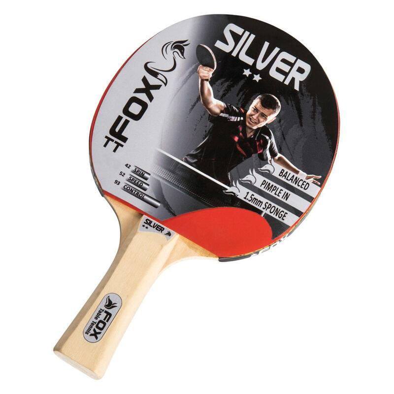 Raquette de pingpong SILVER STAR (Beige / Rouge)