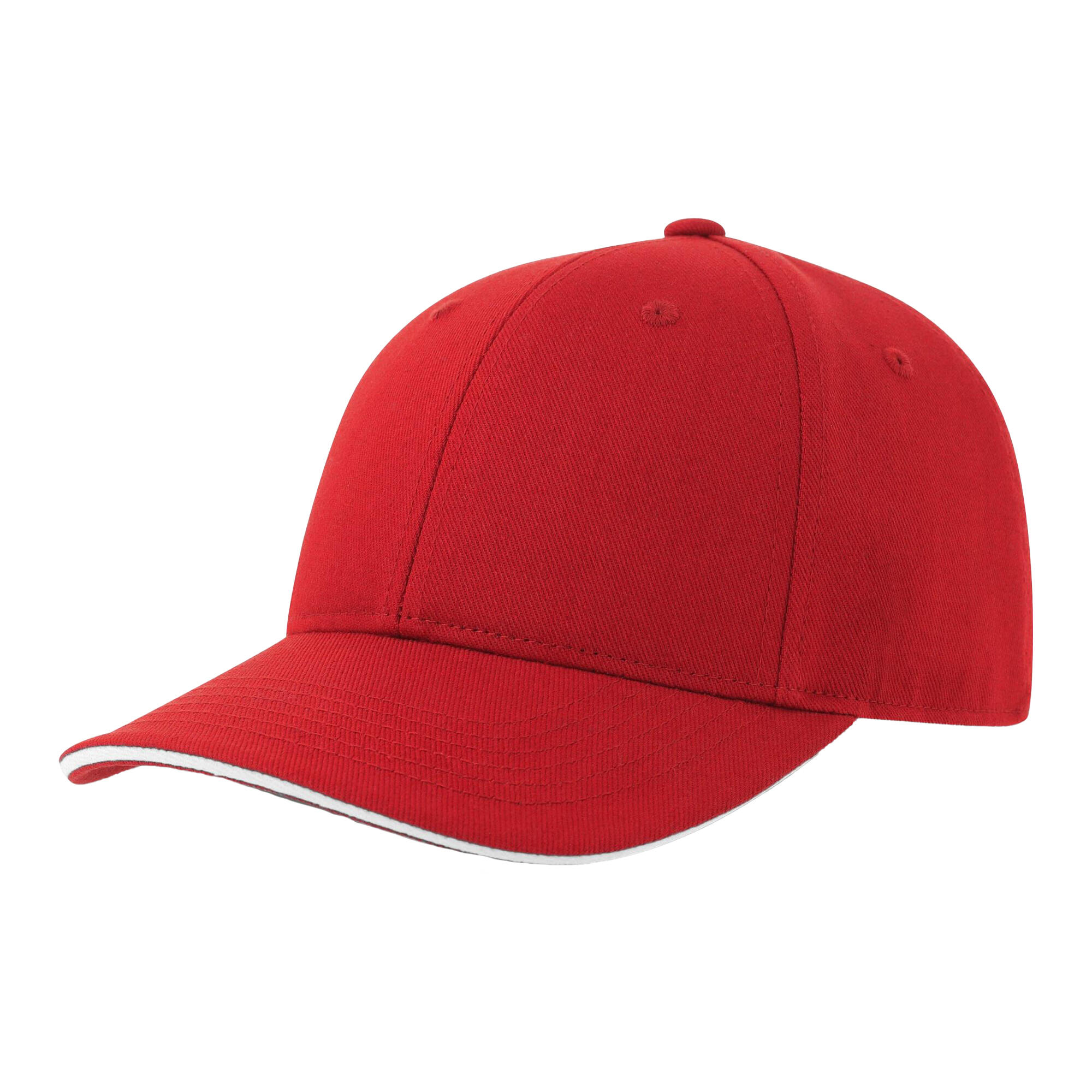 ATLANTIS Unisex Adult Liberty Sandwich 6 Panel Cap (Red/White)