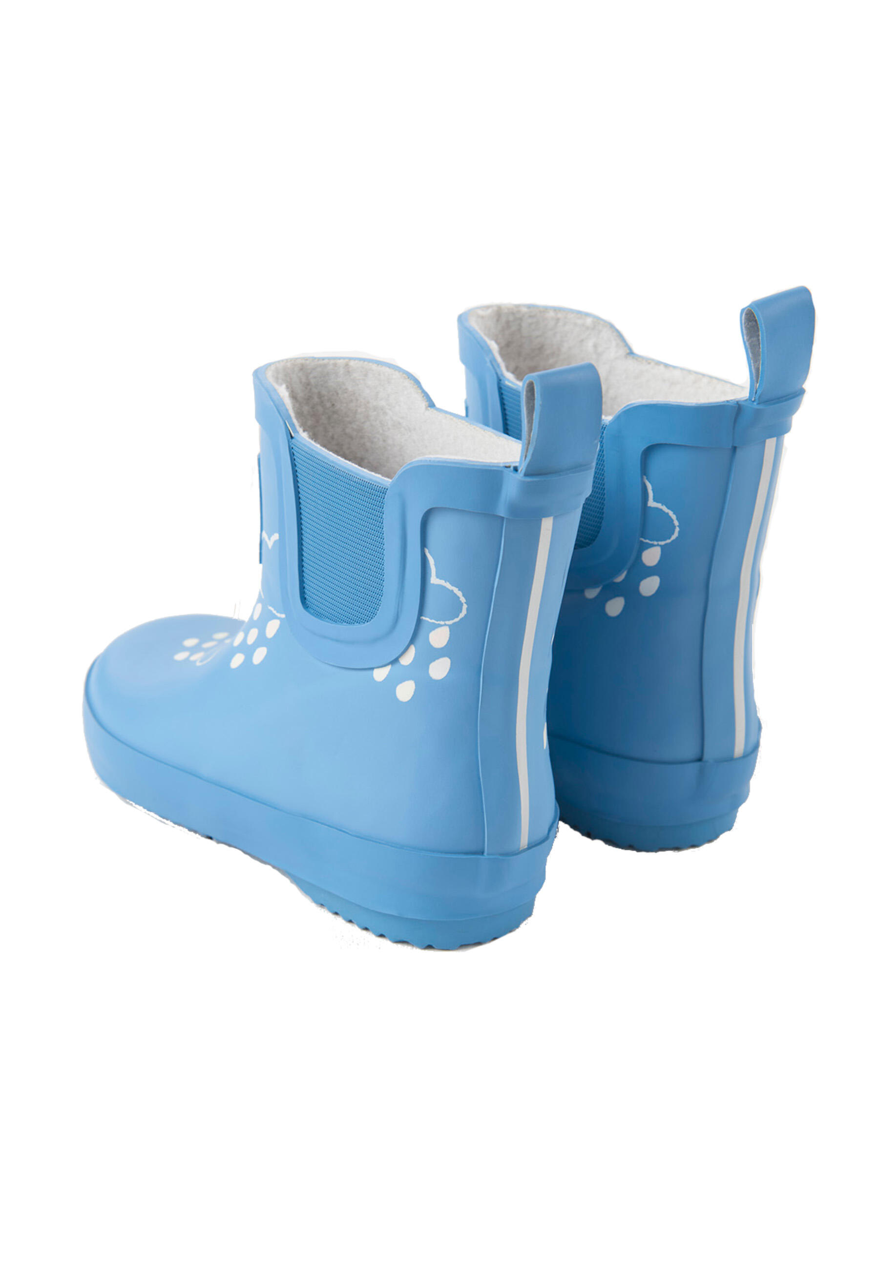 Cornflower Blue Short Colour-Changing Kids Wellies 3/3