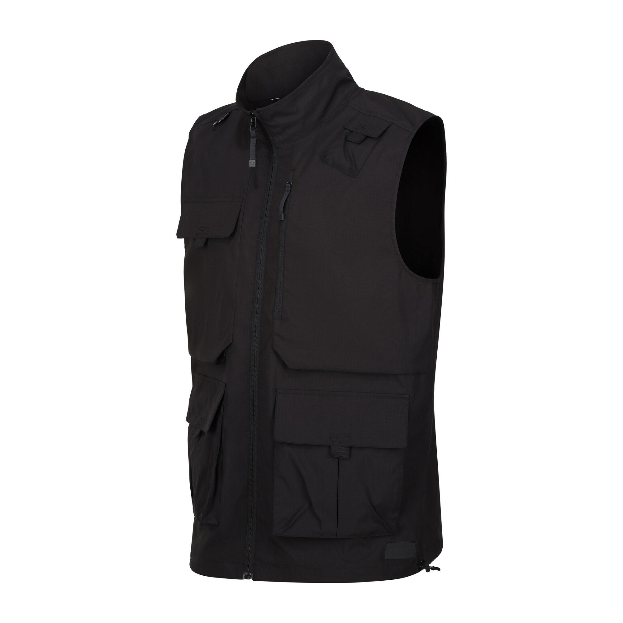 Men's TRAVEL LIGHT sleeveless jacket (Black)