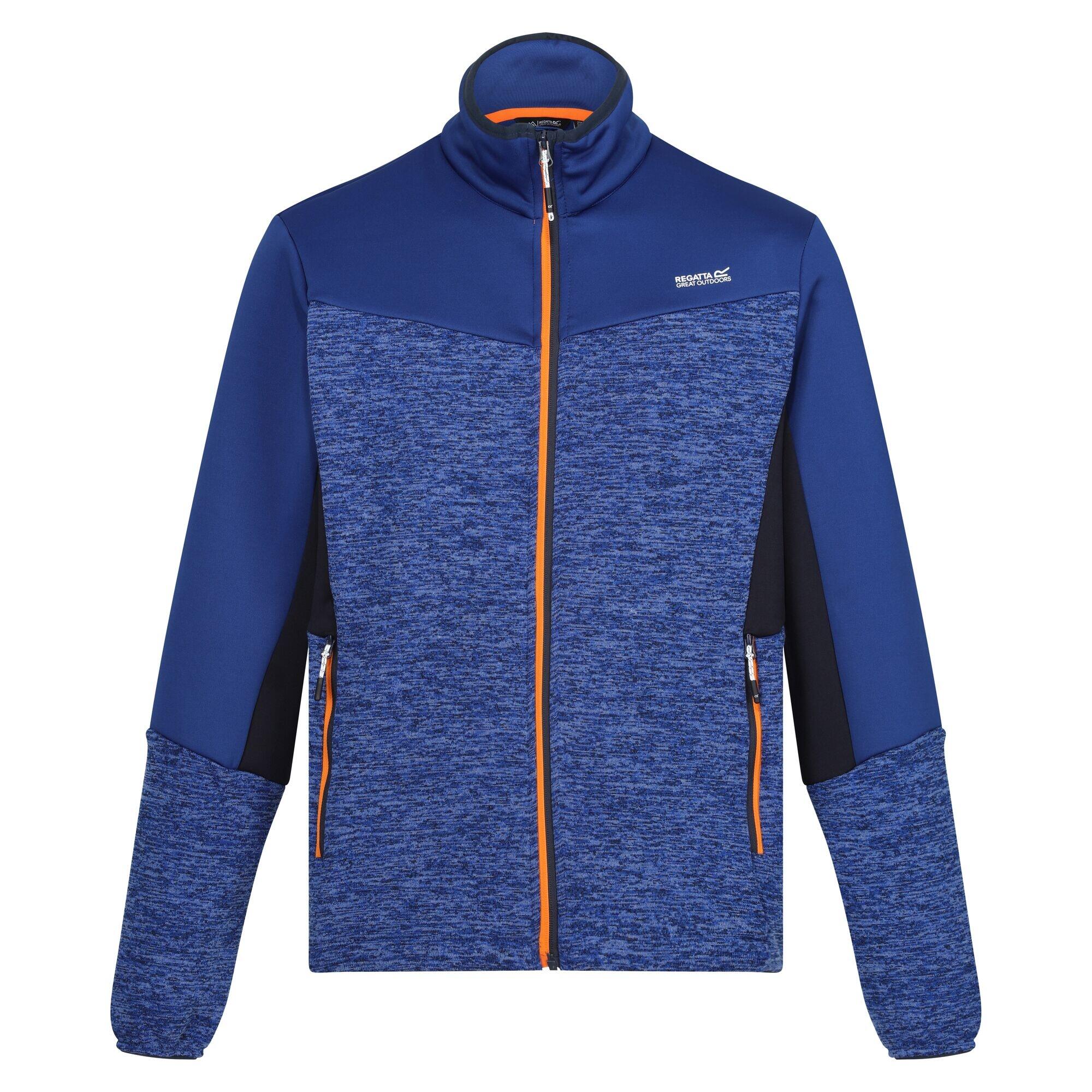 REGATTA Heren Coladane VI Marl Full Zip Fleecejack (Nieuw Royal/Navy Marl)