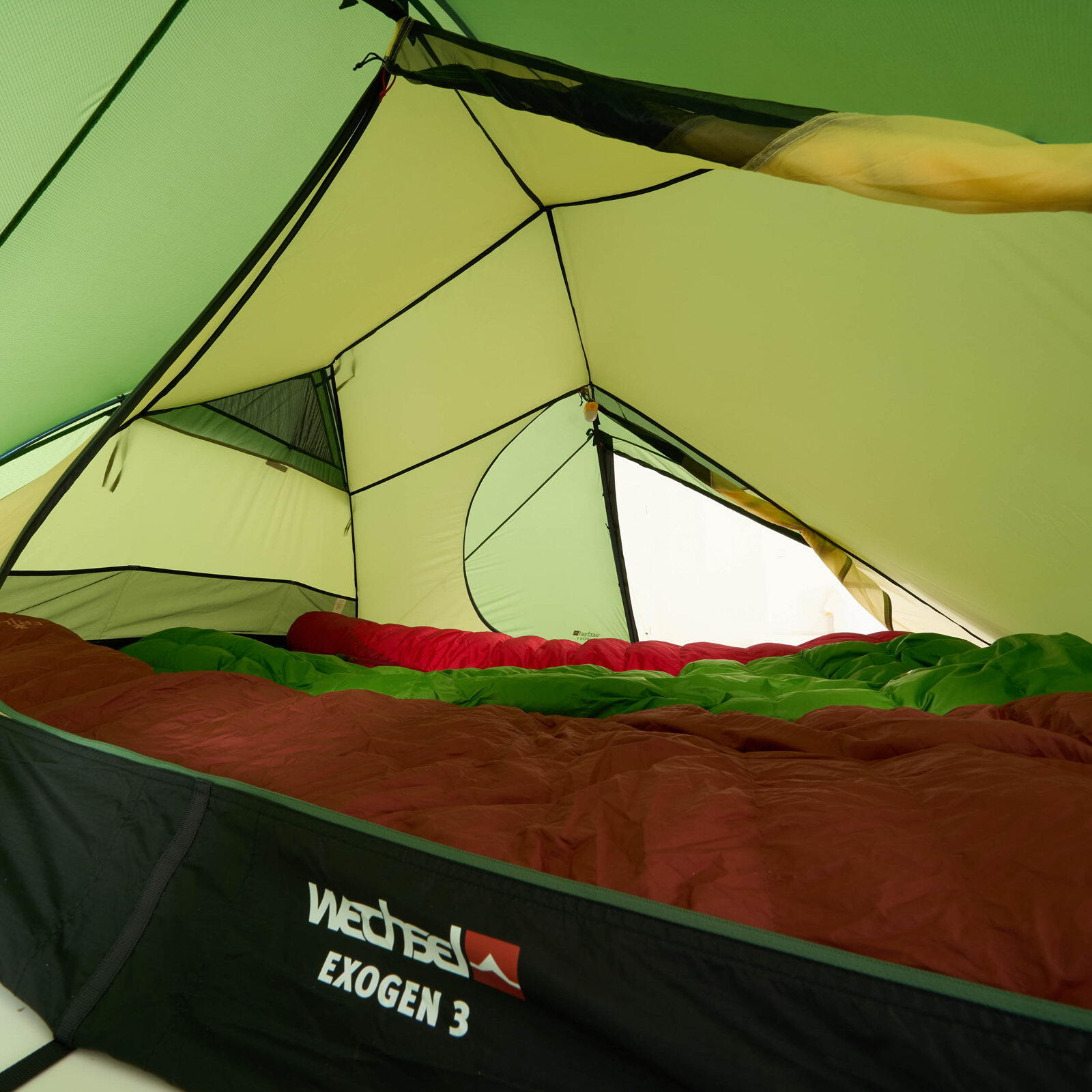 Trekkingzelt Exogen 3 Personen Geodät Camping Fahrrad Biwak Zelt 2,5 kg 7/7