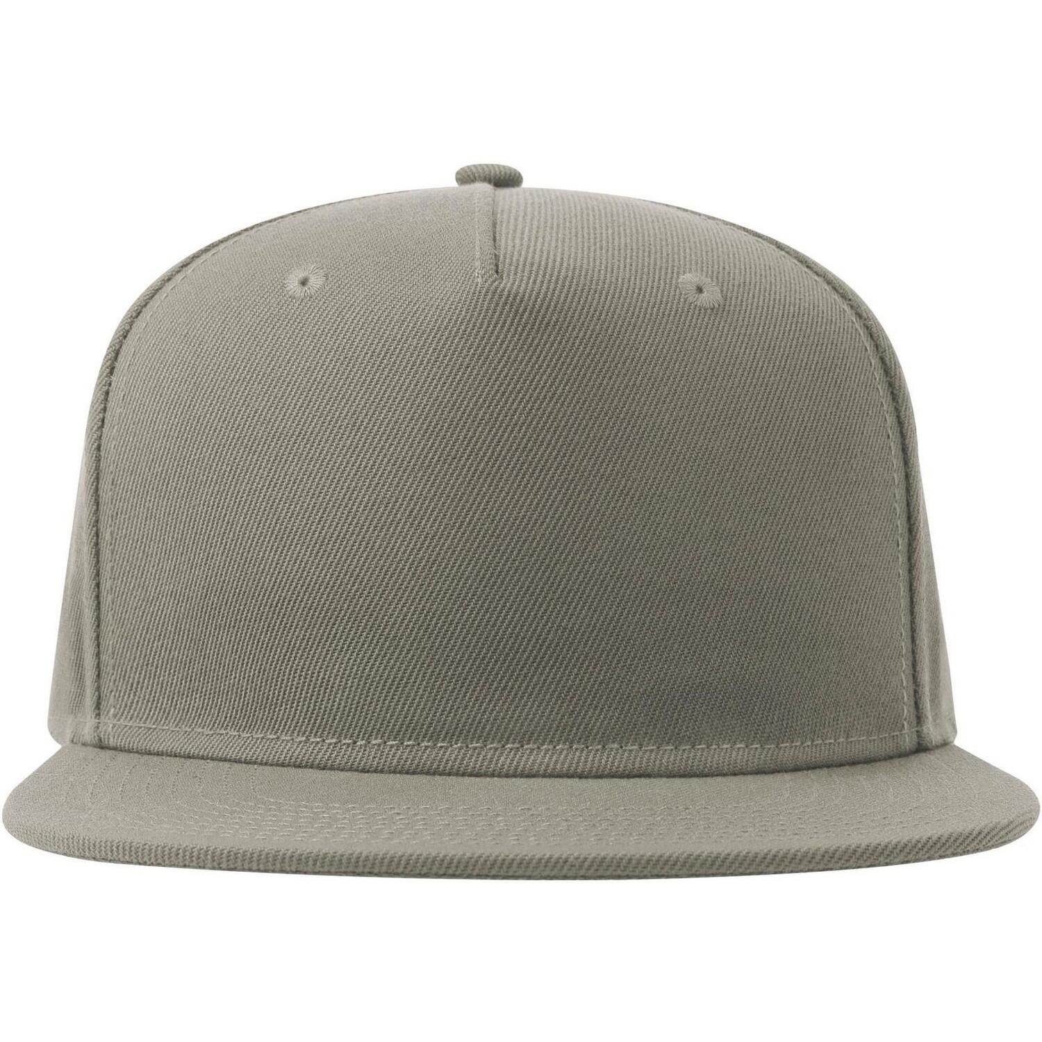 ATLANTIS Unisex Adult 5 Panel Snapback Baseball Cap (Grey)