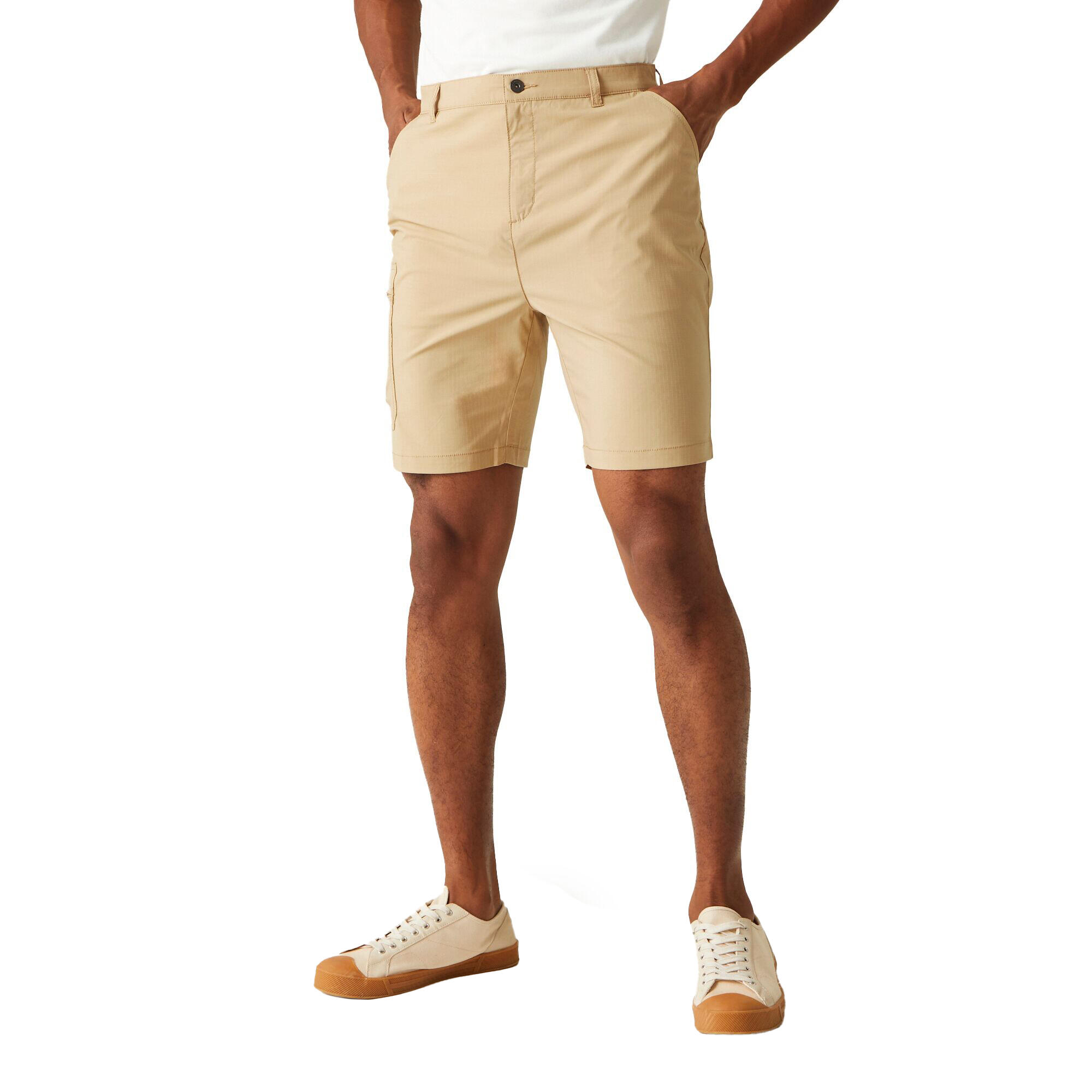 Mens Dalry Multi Pocket Shorts (Oat) 4/5