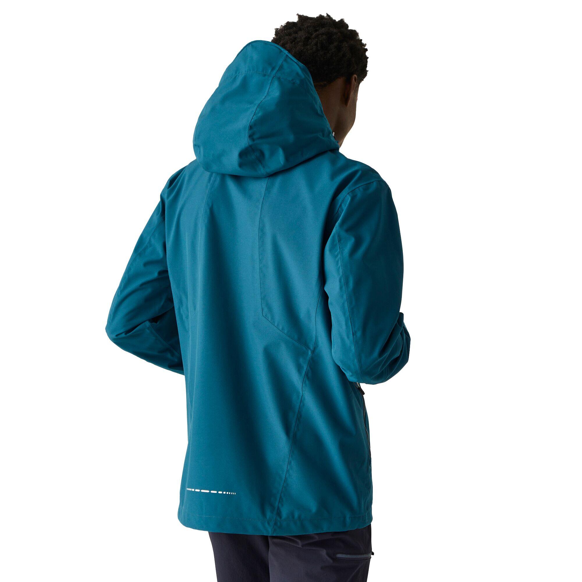 BOSFIELD Men's waterproof jacket (Moroccan blue / Greenish yellow)