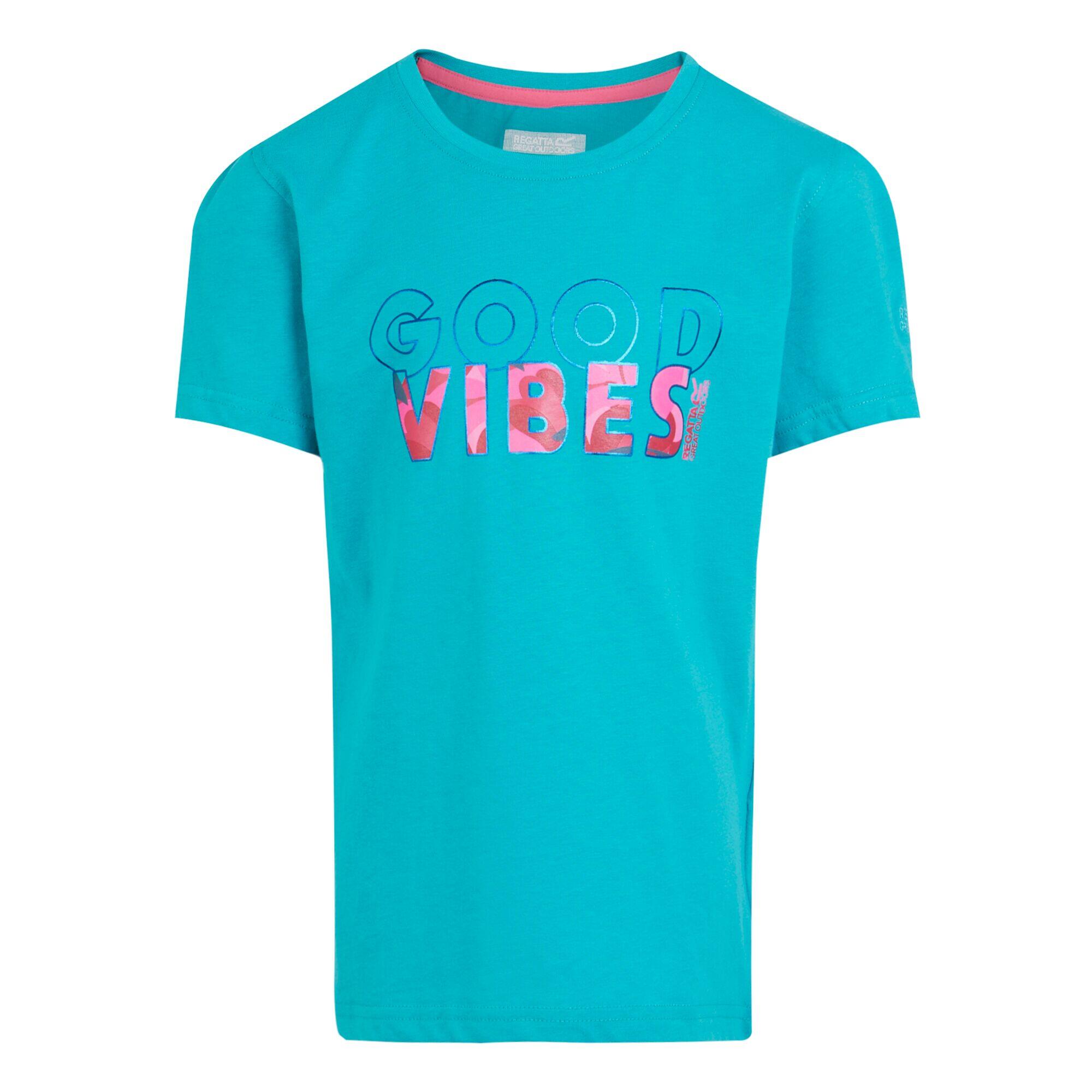 REGATTA Bosley VII Good Vibes Maglietta Bambini Regatta Bosley VII Good Vibes Blu Tahoe