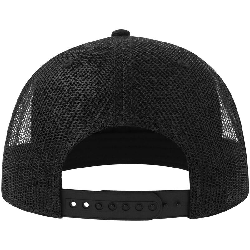 Trucker Cap 6 Segmente für HerrenDamen Unisex Damen und Herren Schwarz