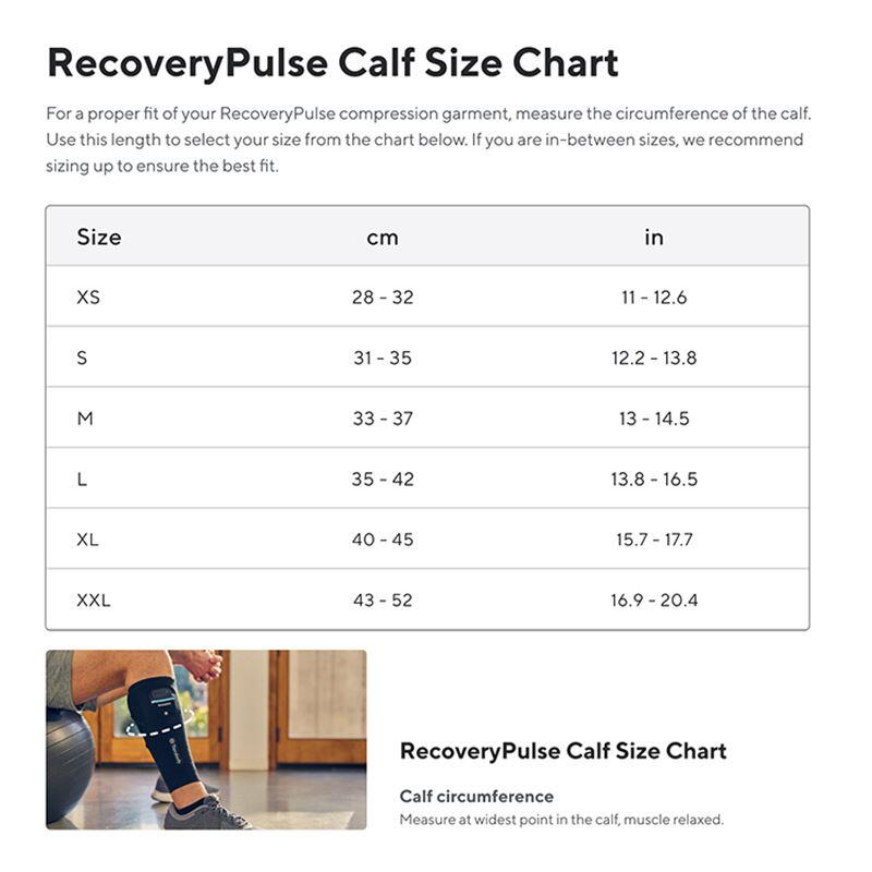 Manga de pressoterapia para a barriga da perna "RecoveryPulse" da Therabody 6/6