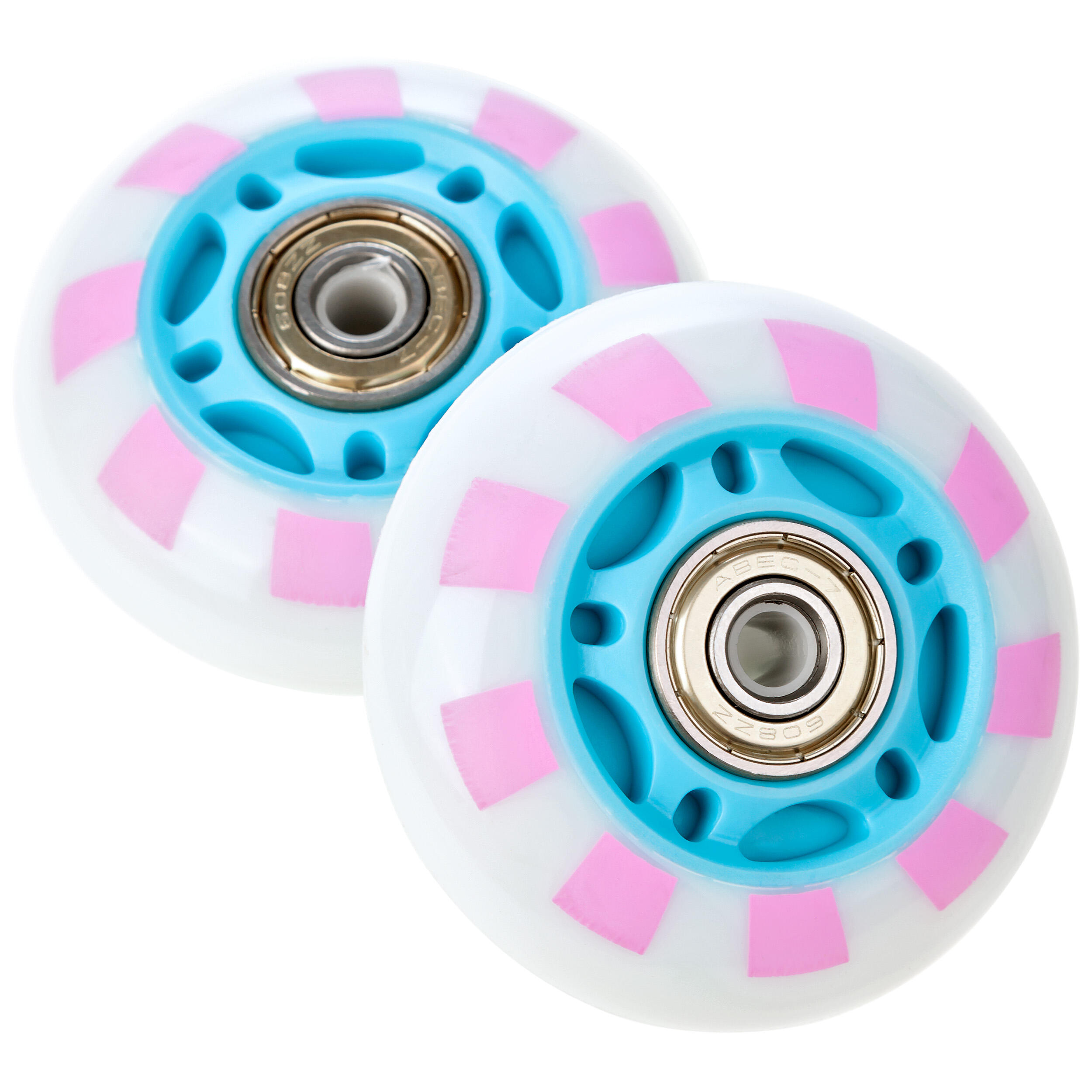 8x Rodas LED luminosas + rolamentos para rodas RAVEN Caramell PU 2/4