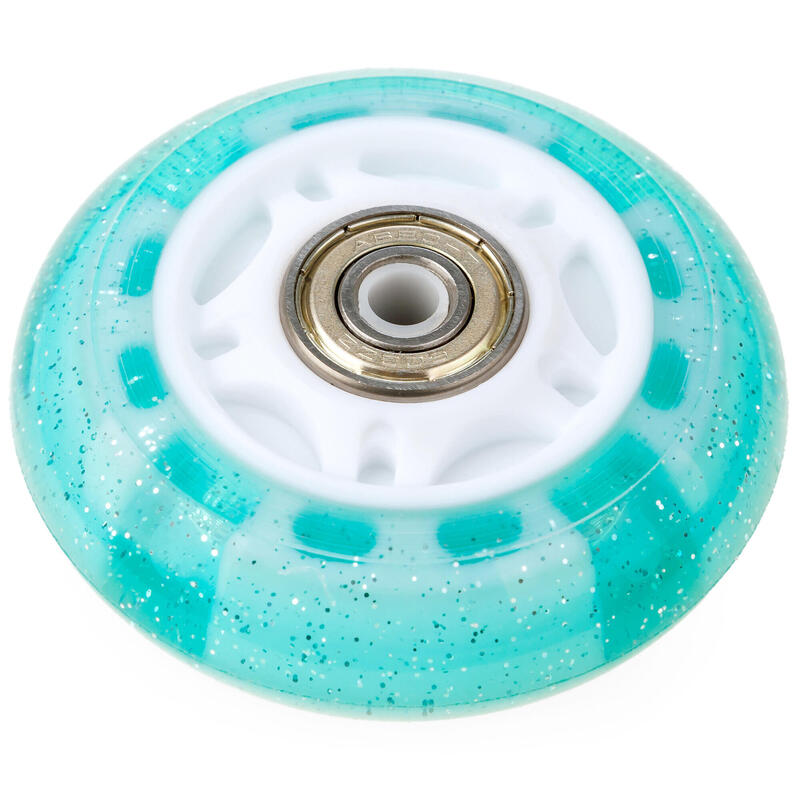 8x Świecące kółka LED do rolek RAVEN Isla Mint 70mm PU