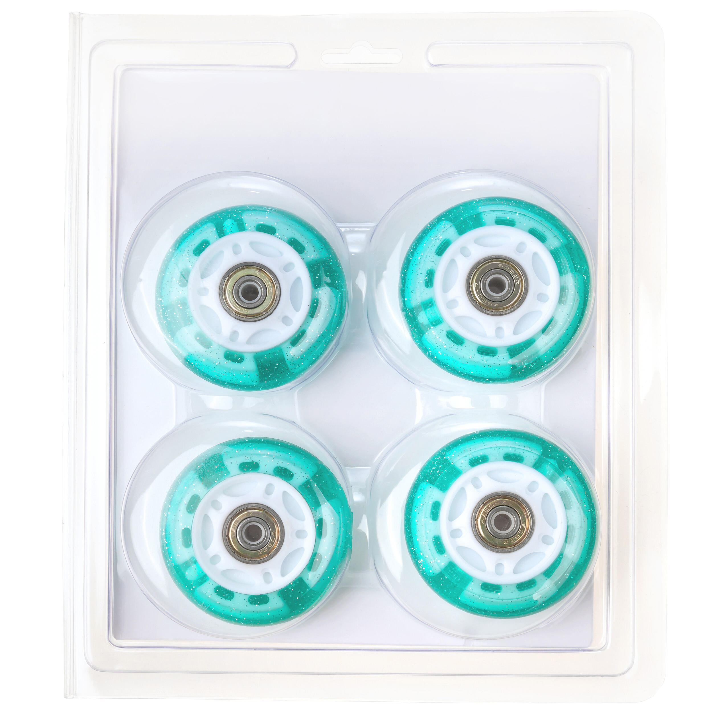 8 rodas LED luminosas + rolamentos para rodas RAVEN Isla Mint PU 3/6