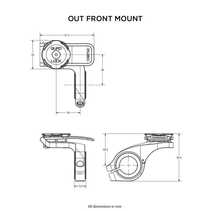 Out Front Mount Cycling Smartphone Mount