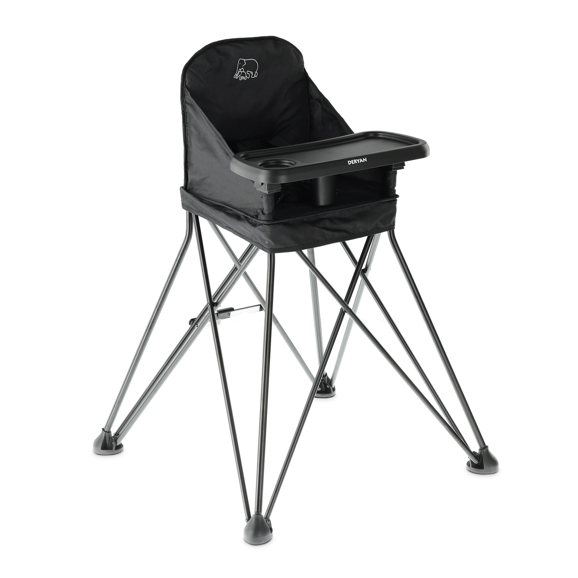 Deryan - Chaise Haute Deryan Pop-up - Pliable - Avec Sac - Portable - Fauteuil - Noir - No Size - Decathlon