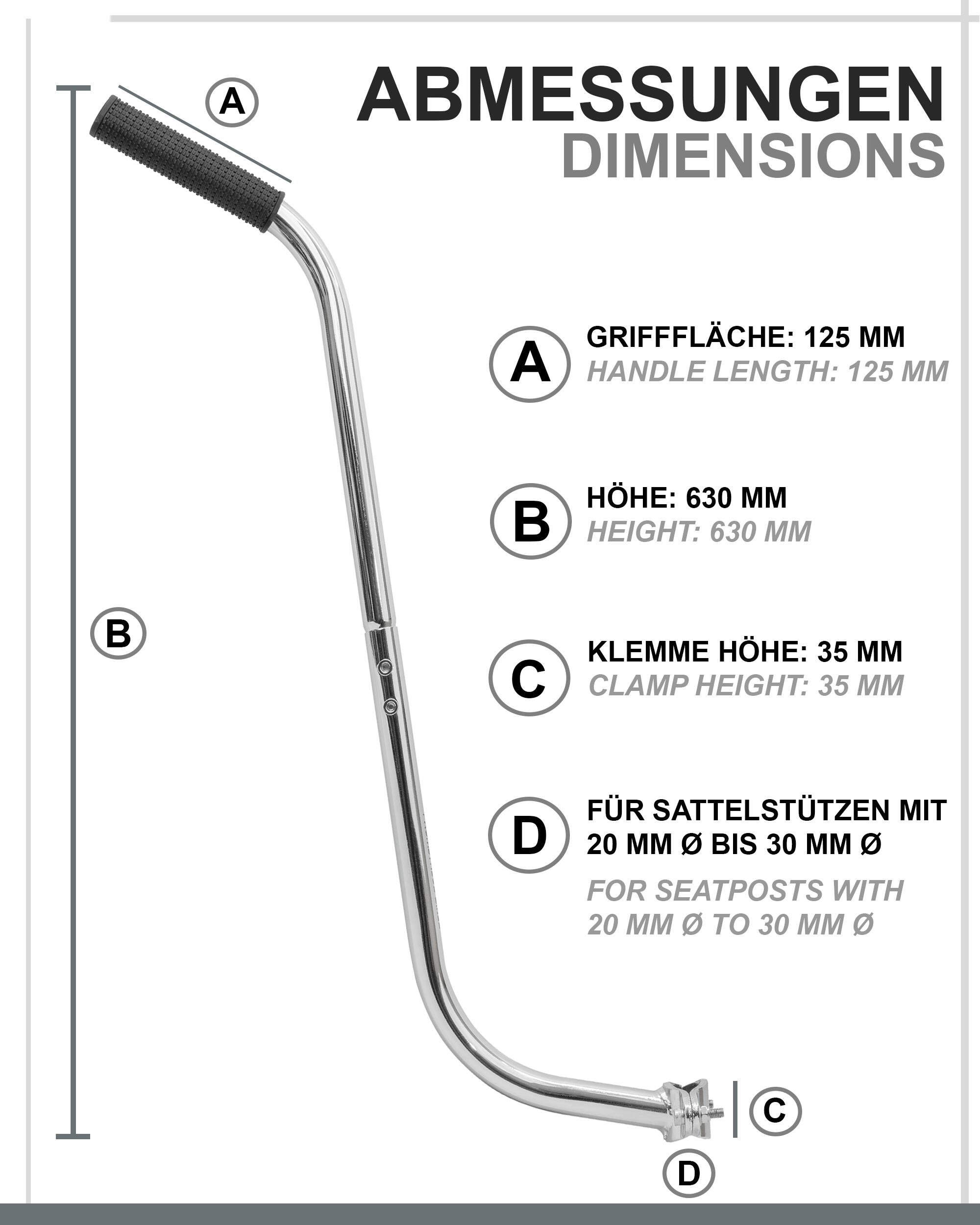 Duwstang - Duwstangsteun voor kinderfiets - Leerhulp voor de fiets fietsleerhulp 2/7
