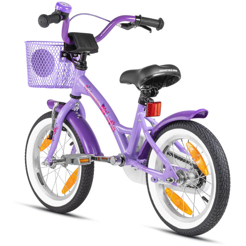 Kinderfiets 14 inch vanaf 3 -5 jaar fiets met terugtraprem en zijwieltjes