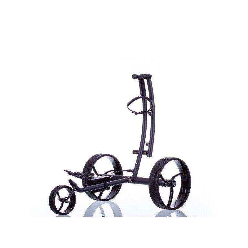 Carrito de golf eléctrico negro, batería de litio, freno de descenso 2/6