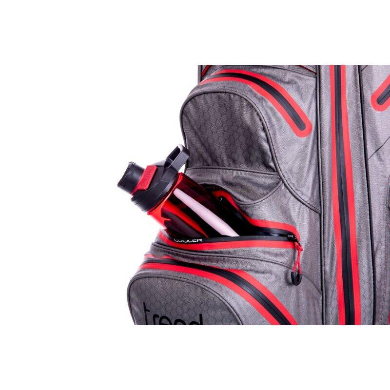 Bolsa de golf trendGOLF Rainline Pro impermeable gris/rojo