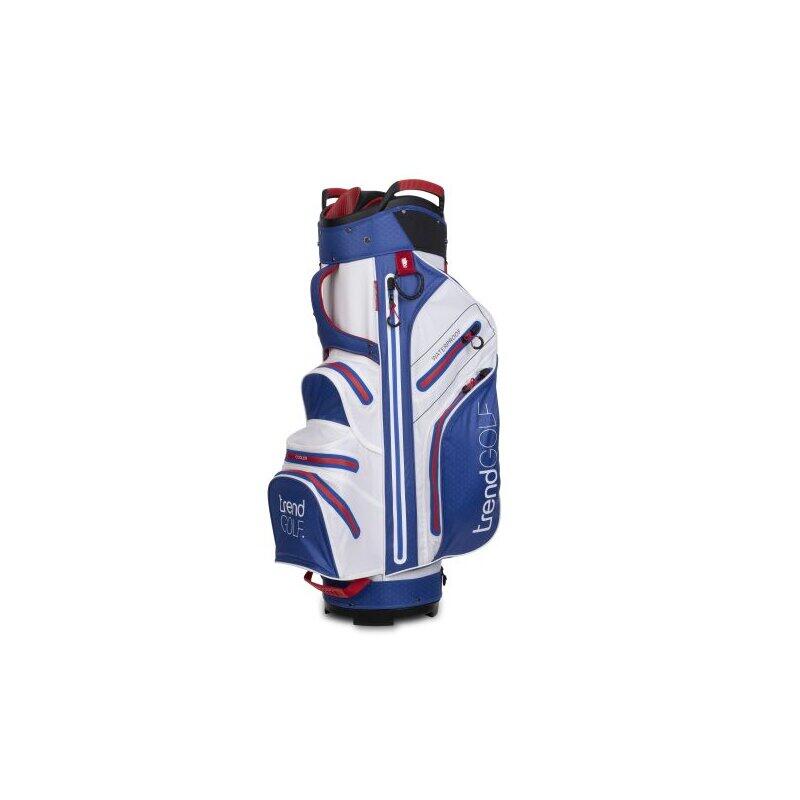 Bolsa de golf trendGOLF Rainline Pro impermeable blanco/azul/rojo