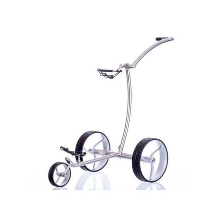 Elektro Golf Trolley walker Edelstahl, Lithium Akku, Bergabfahrbremse